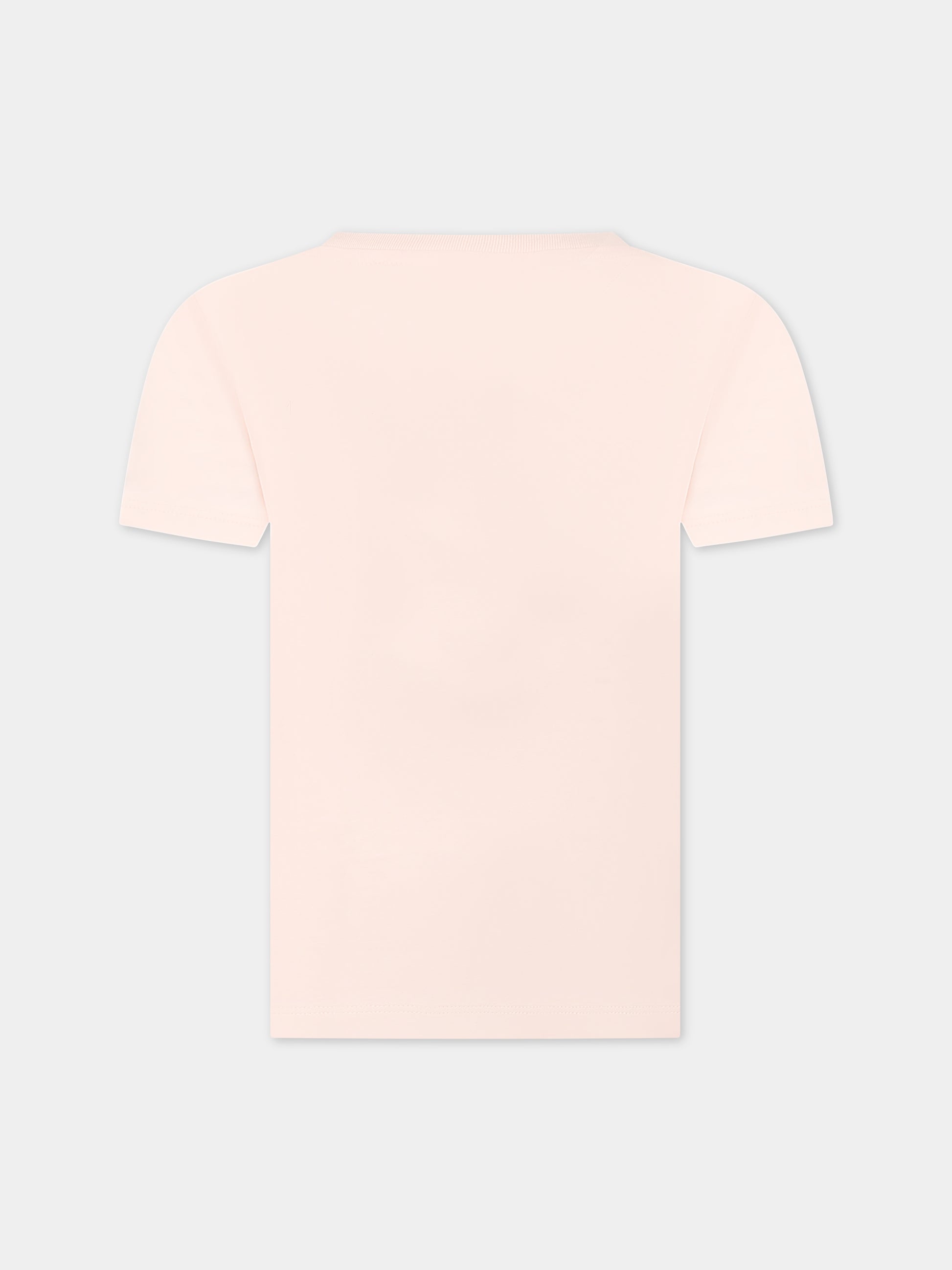 Pink t-shirt for girl with logo,A.p.c.,COEZE E26139FAB