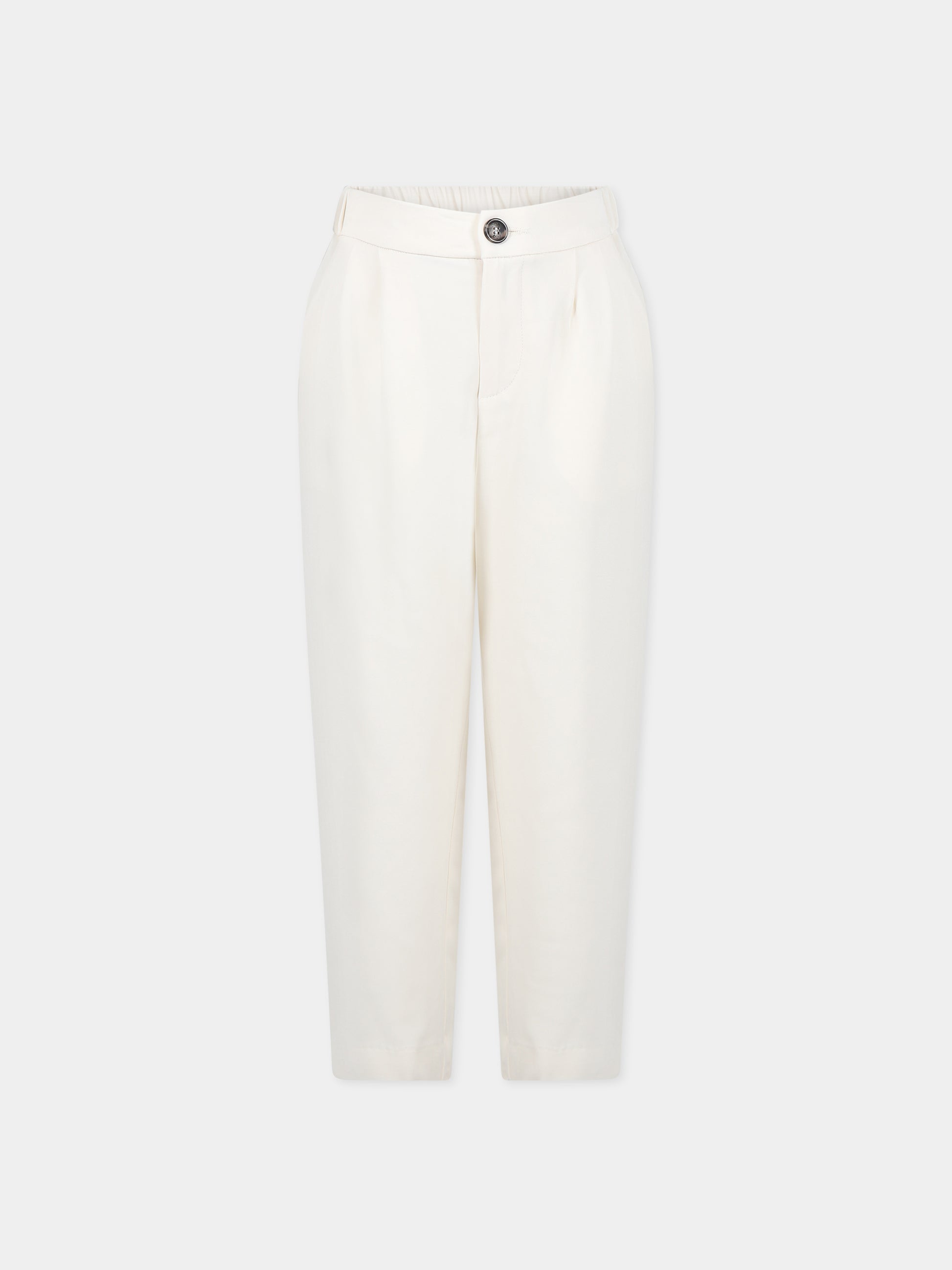 Pantaloni bianco per bambina,Douuod Kids,DS6R10 K0118 106