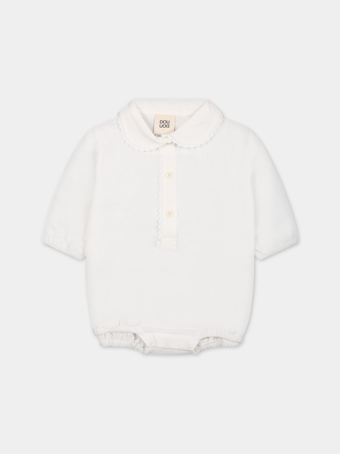 Camicia avorio per neonata,Douuod Kids,DSA560 P0233 101