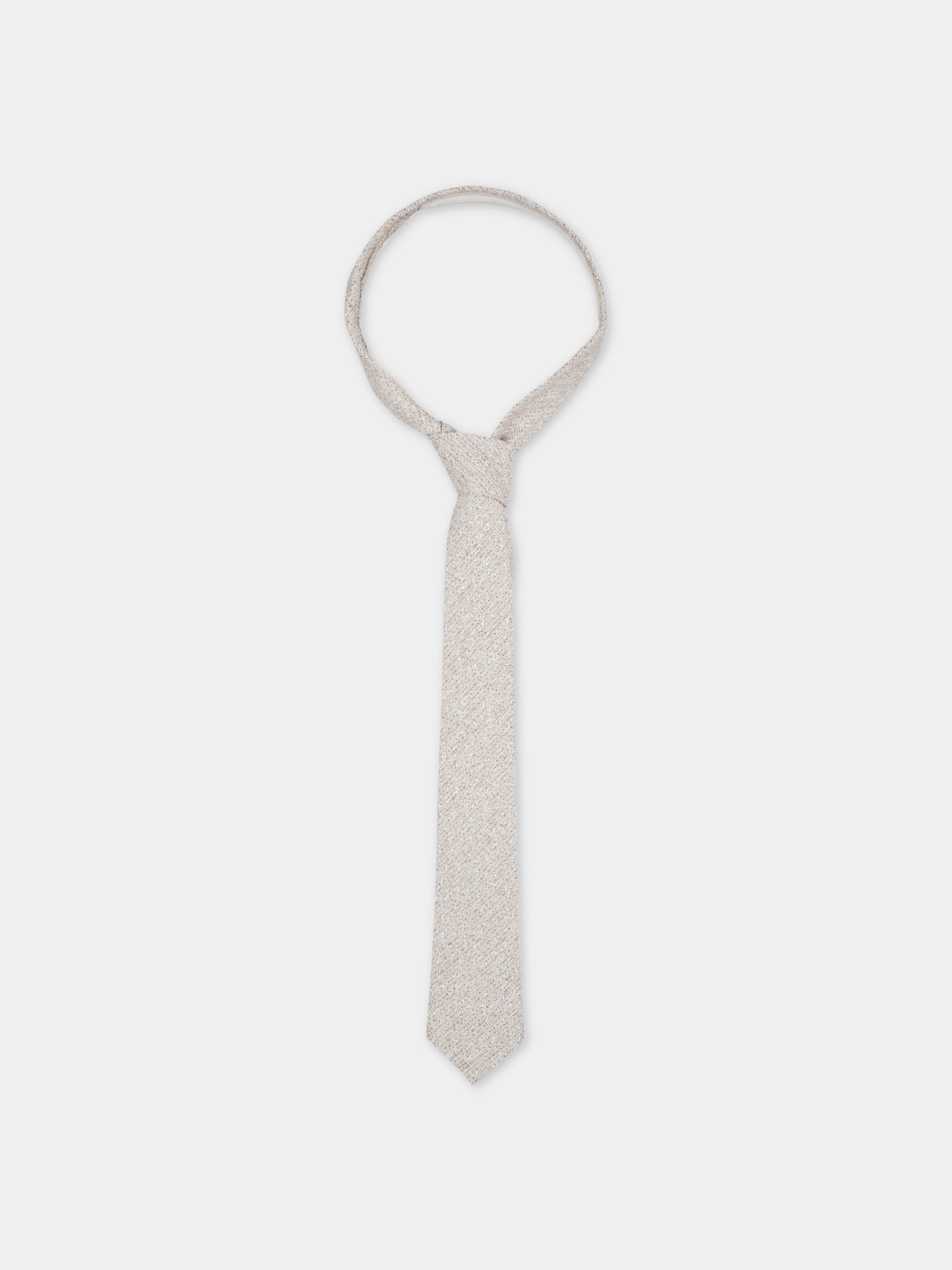 Cravatta avorio per bambino,Eleventy,ES0P94 I0143 117AV