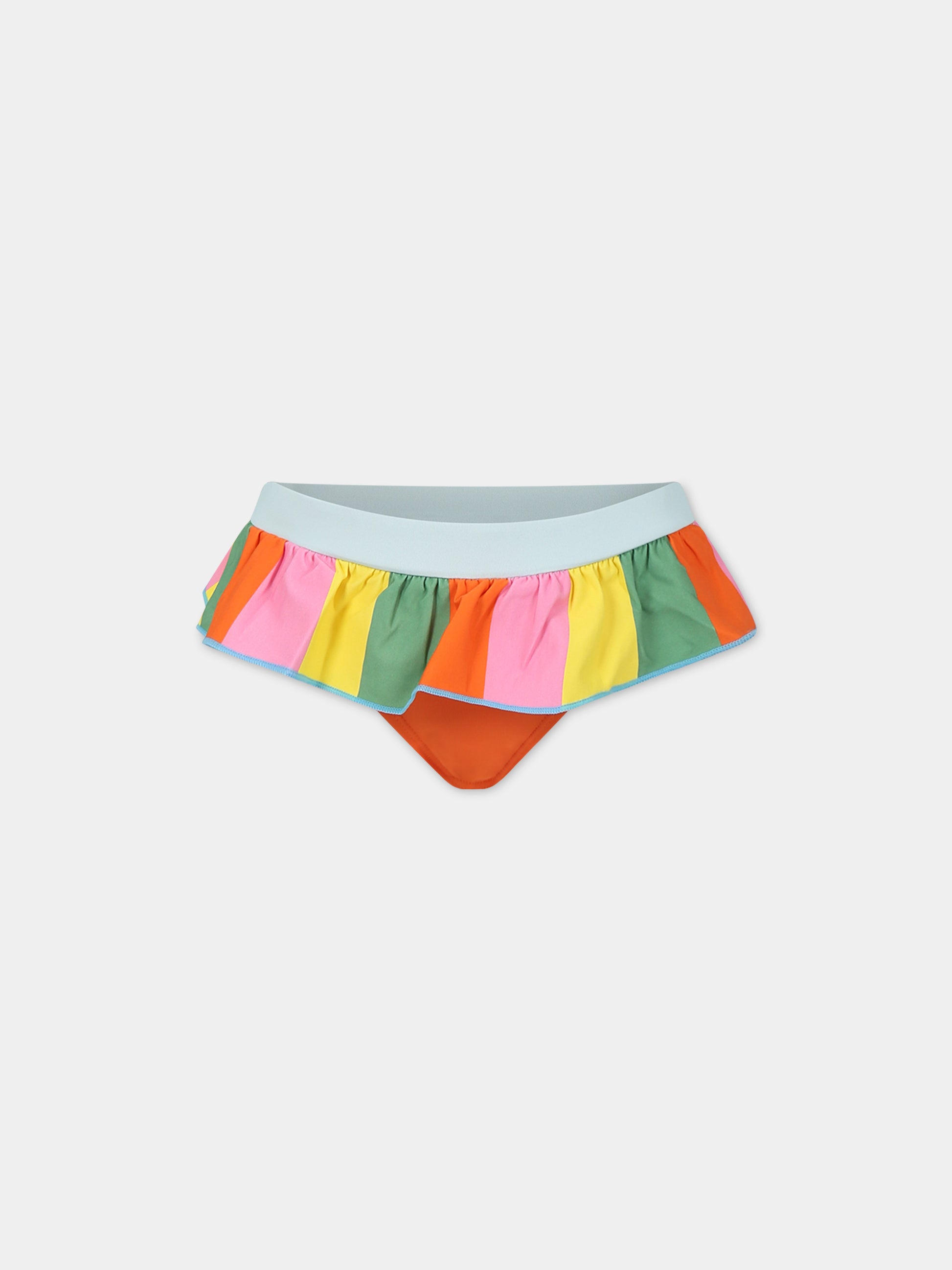 Completo multicolor per bambina con stampa pappagalli,Stella Mccartney Kids,TSCB65 Z0157 999