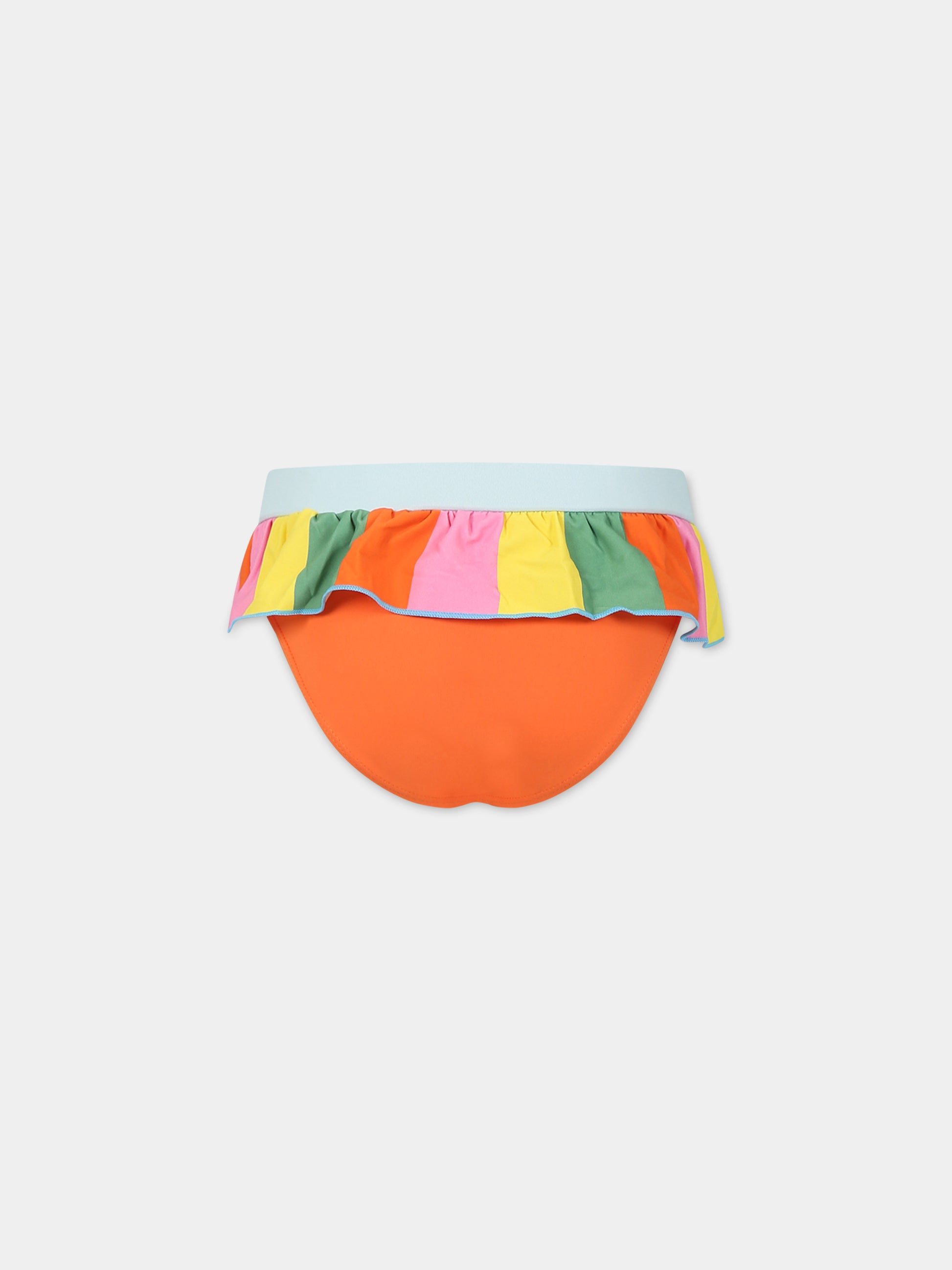 Completo multicolor per bambina con stampa pappagalli,Stella Mccartney Kids,TSCB65 Z0157 999