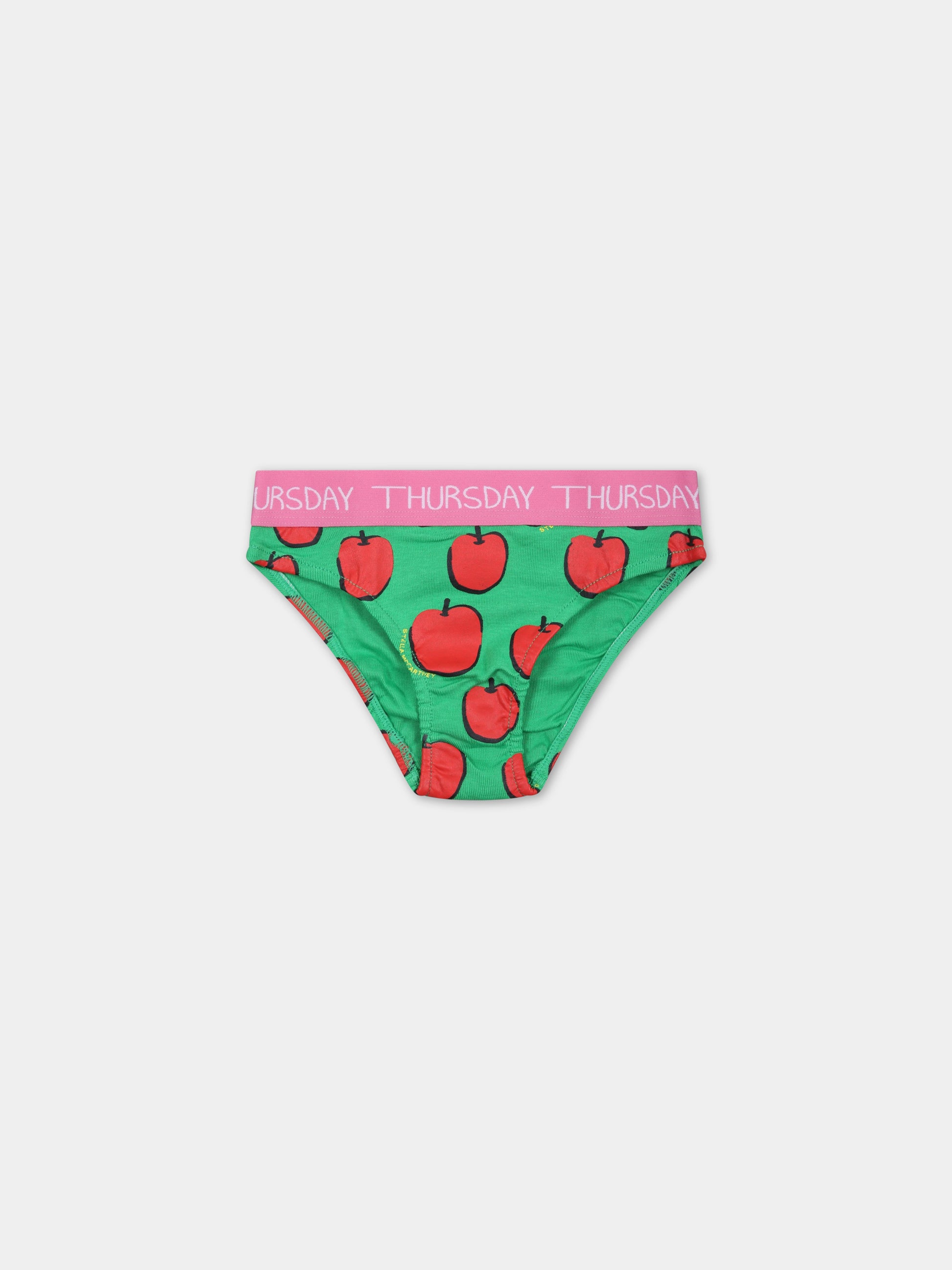 Set multicolor per bambina con mele,Stella Mccartney Kids,TS0B79 Z0723 999