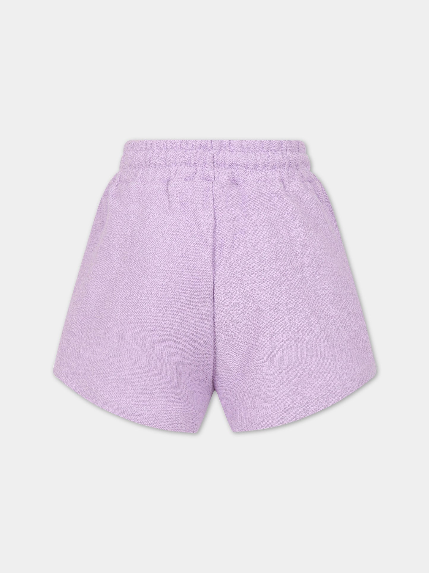 Shorts casual viola per bambina,Msgm Kids,MS029338 071
