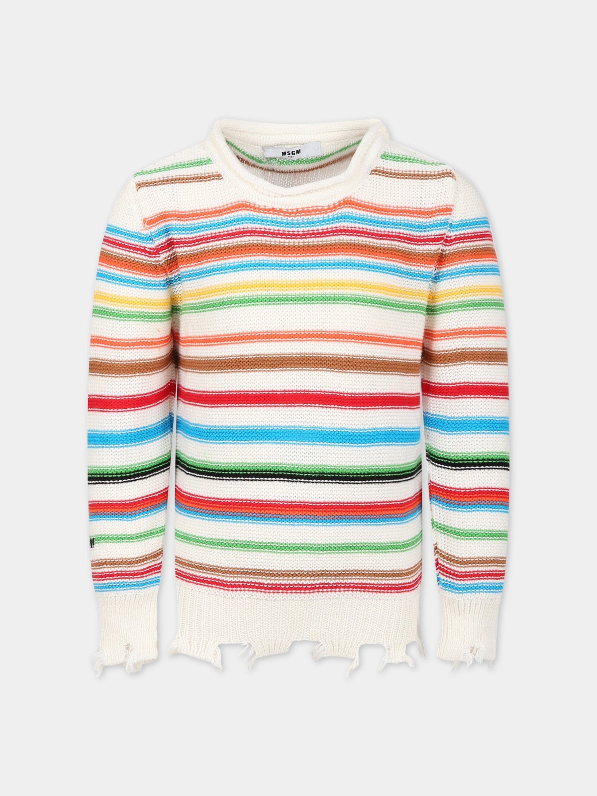 Maglione multicolor per bambino,Msgm Kids,MS029556 200