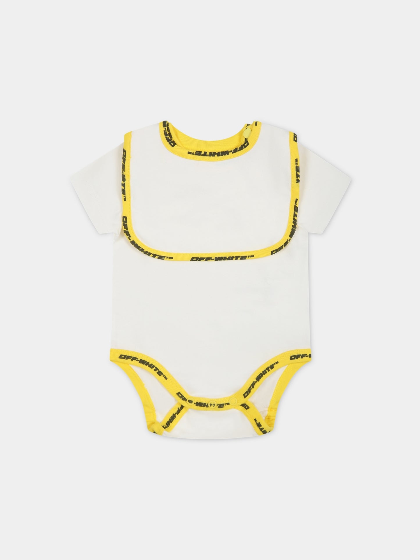 Set bianco per neonato con logo,Off White,OB2X005S23JER0010318