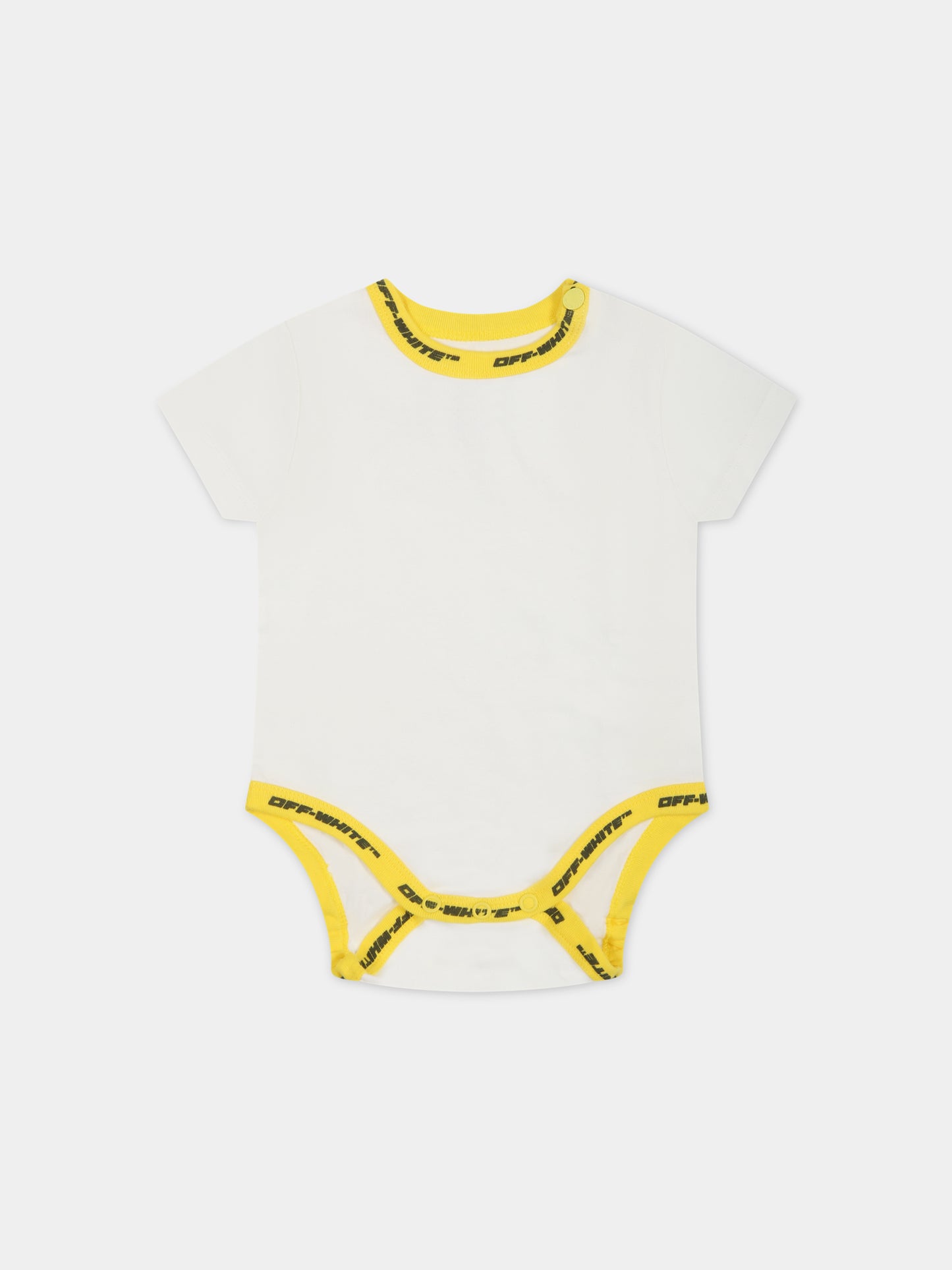 Set bianco per neonato con logo,Off White,OB2X005S23JER0010318