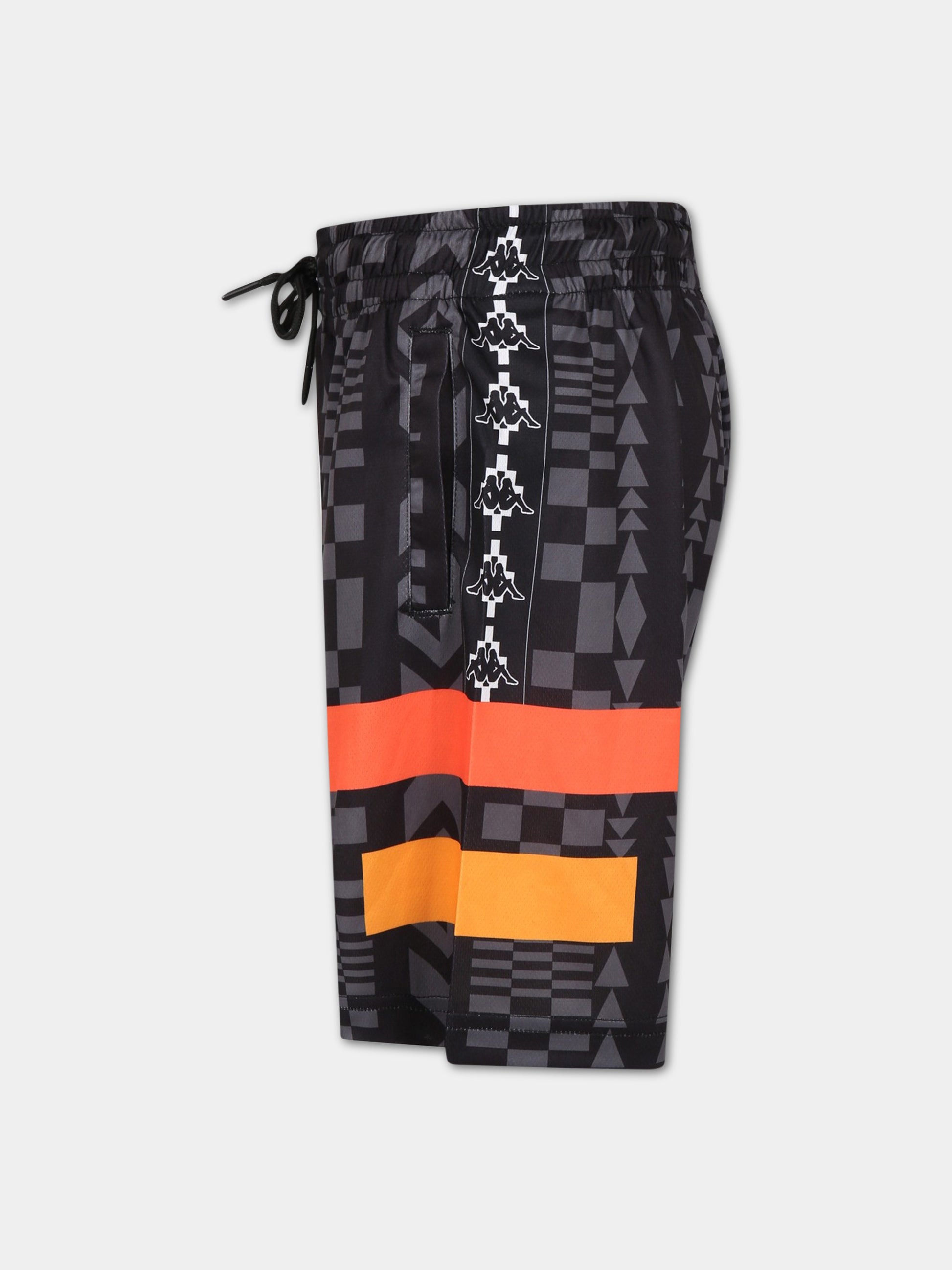 Shorts casual nero per bambino,Marcelo Burlon Kids,CBVH001S23FAB0011007