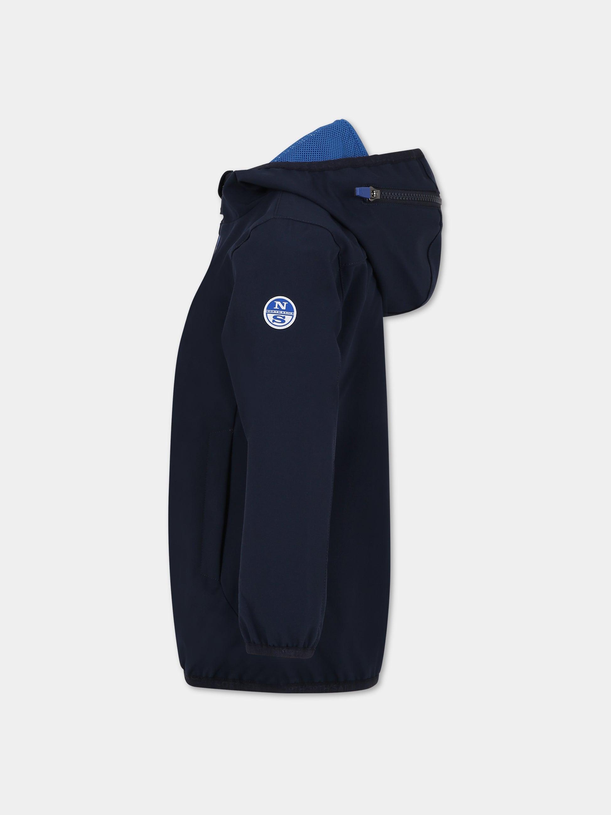 Giubbotto blu per bambino con logo,North Sails,701900 000 0802