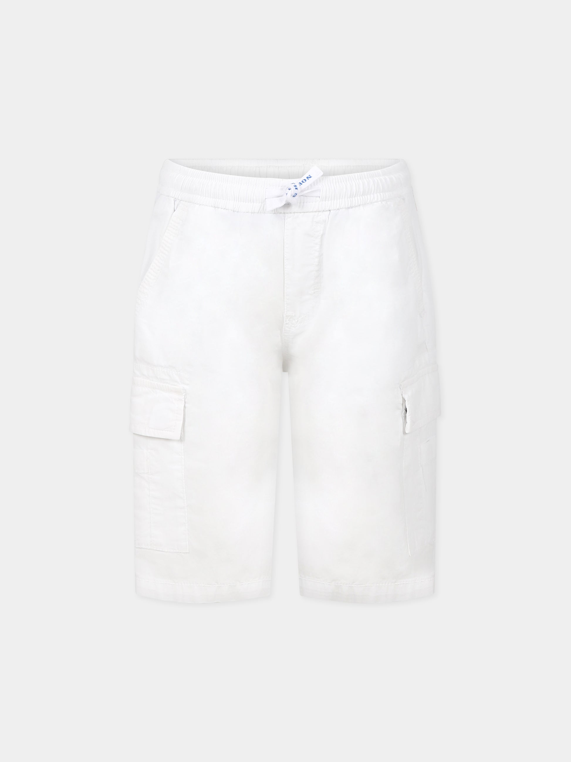Shorts bianco per bambino con logo,North Sails,775371 000 0101