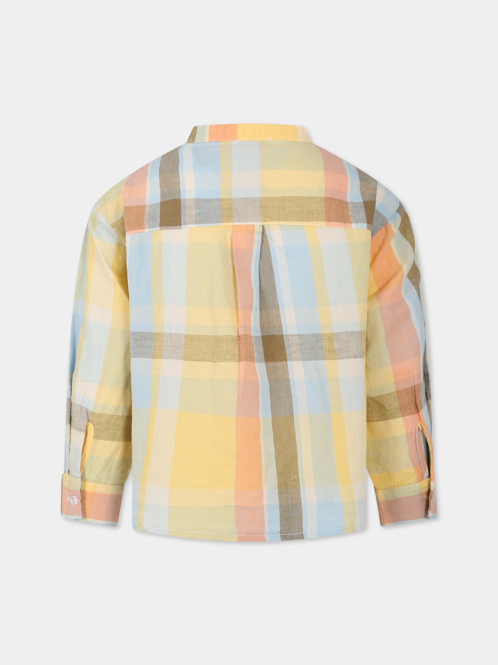 Camicia multciolor per bambino con logo,The New Society,S23 K WV05 ROBERTA