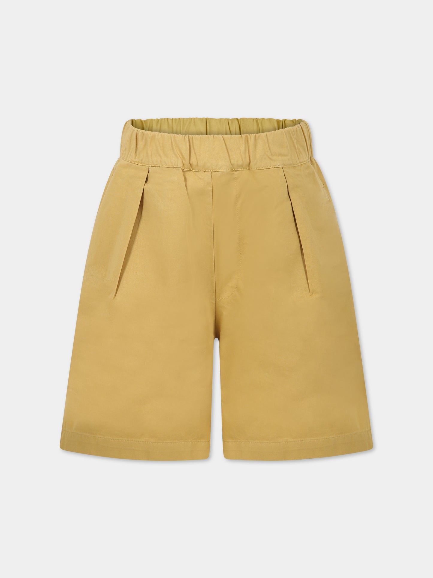 Shorts giallo per bambino con logo,The New Society,S23 K WV011 DANIELLE