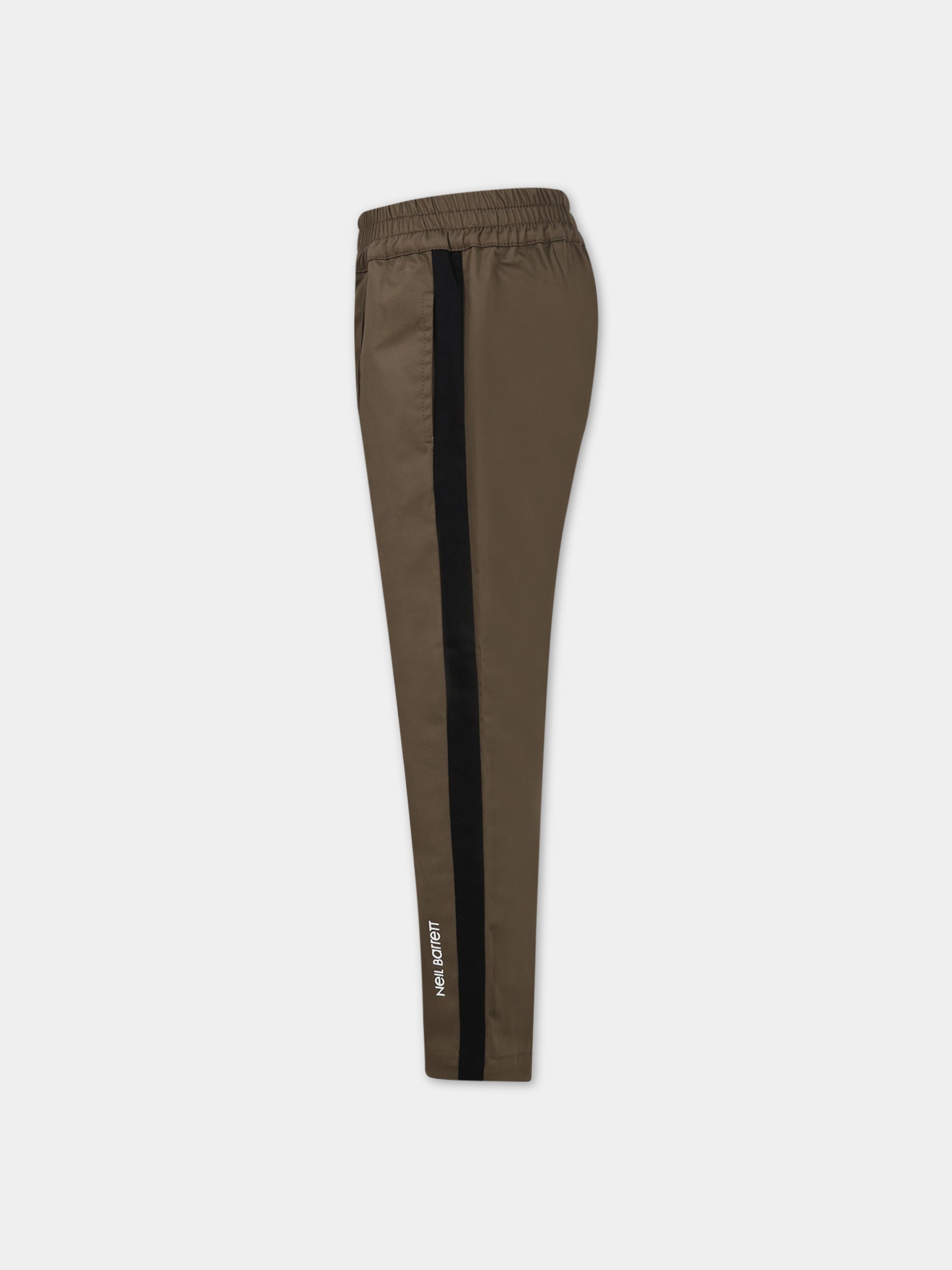 Pantaloni verdi per bambino con logo,Neil Barrett Kids,033617 082