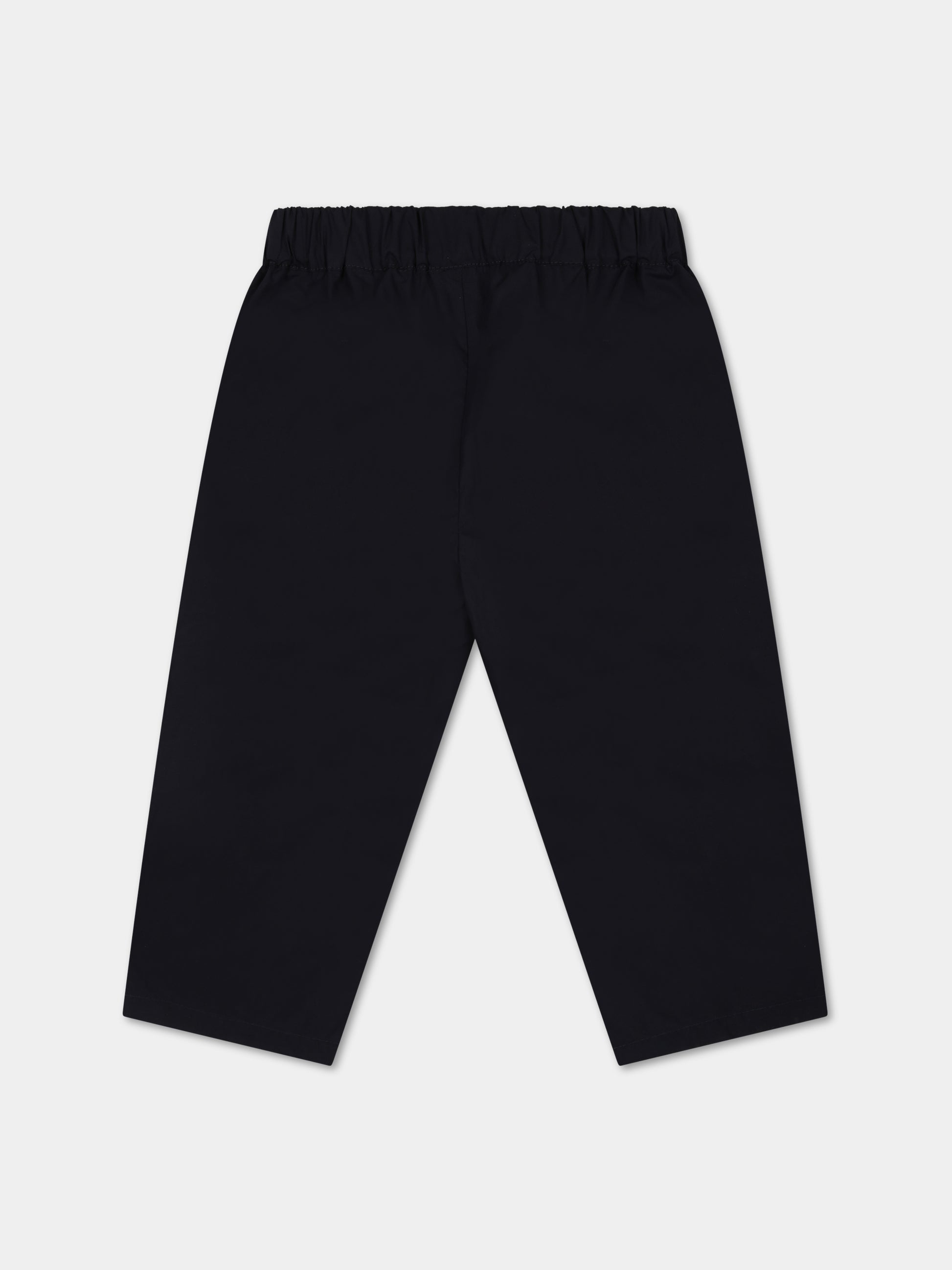 Pantaloni blu per neonato con logo e iconico aquilotto,Armani Junior,3RHPJ3 4N7IZ 0920