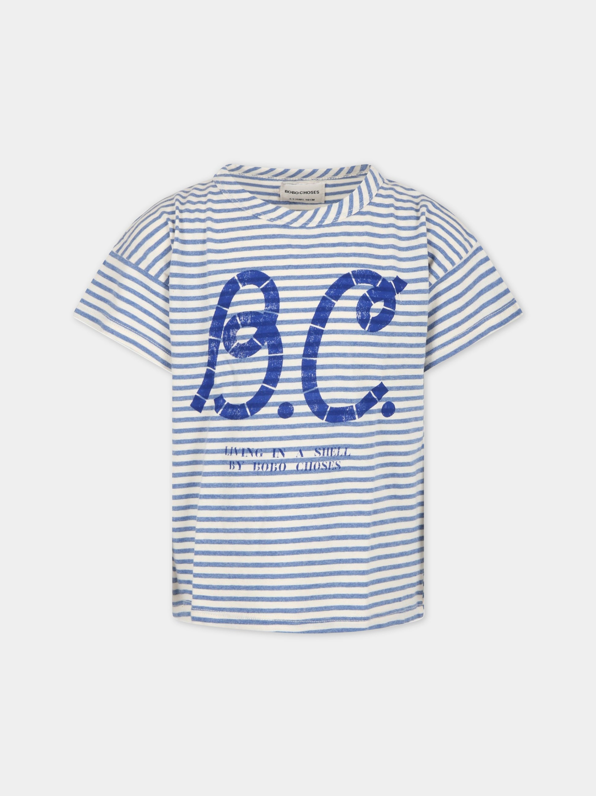 T-shirt multicolor per bambino con logo,Bobo Choses,123AC007