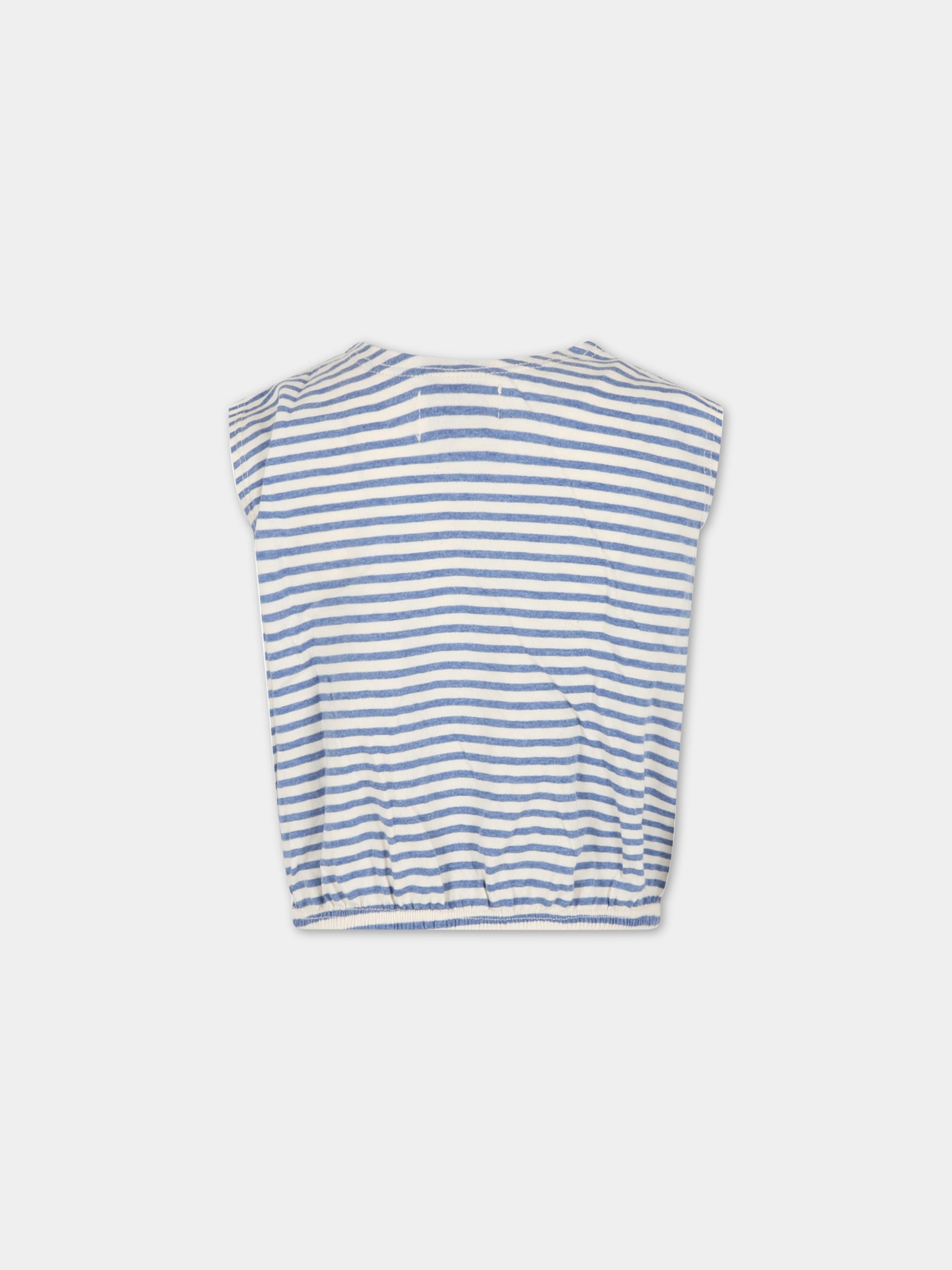 Canotta multicolor per bambina con logo blu,Bobo Choses,123AC020