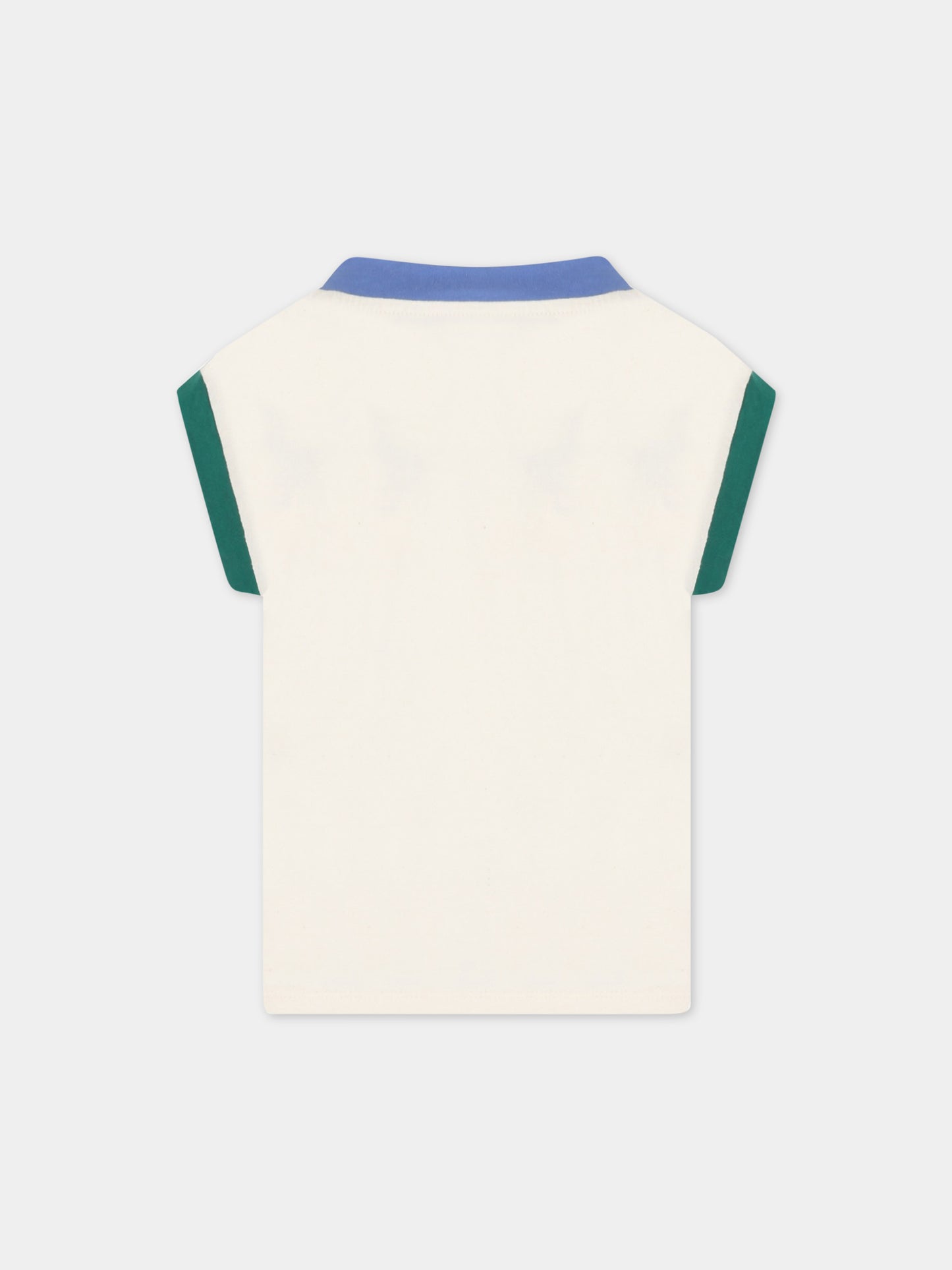 Canotta avorio per bambina con scritta,Bobo Choses,123AC022