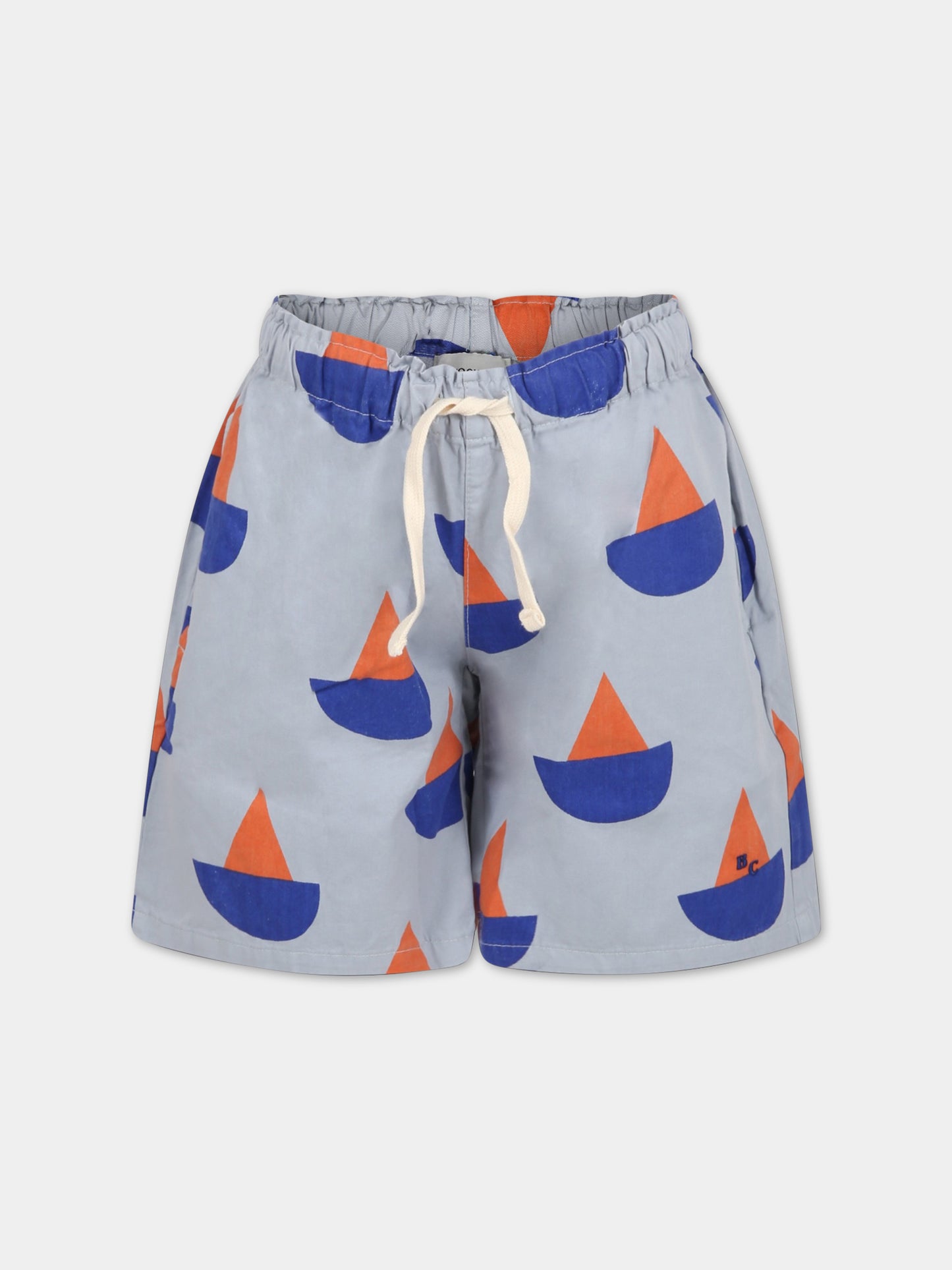 Shorts celesti per bambino con barche,Bobo Choses,123AC079