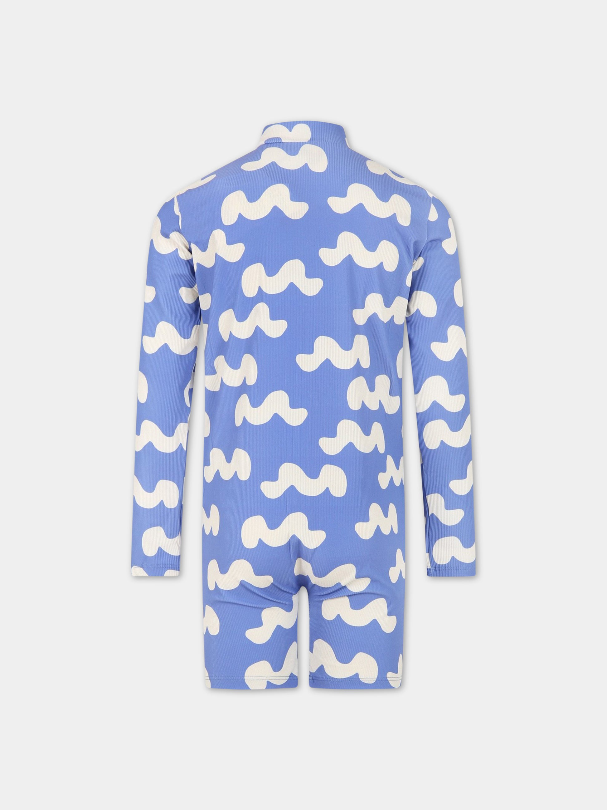 Tuta-mare azzurro per bambino con logo,Bobo Choses,123AC148