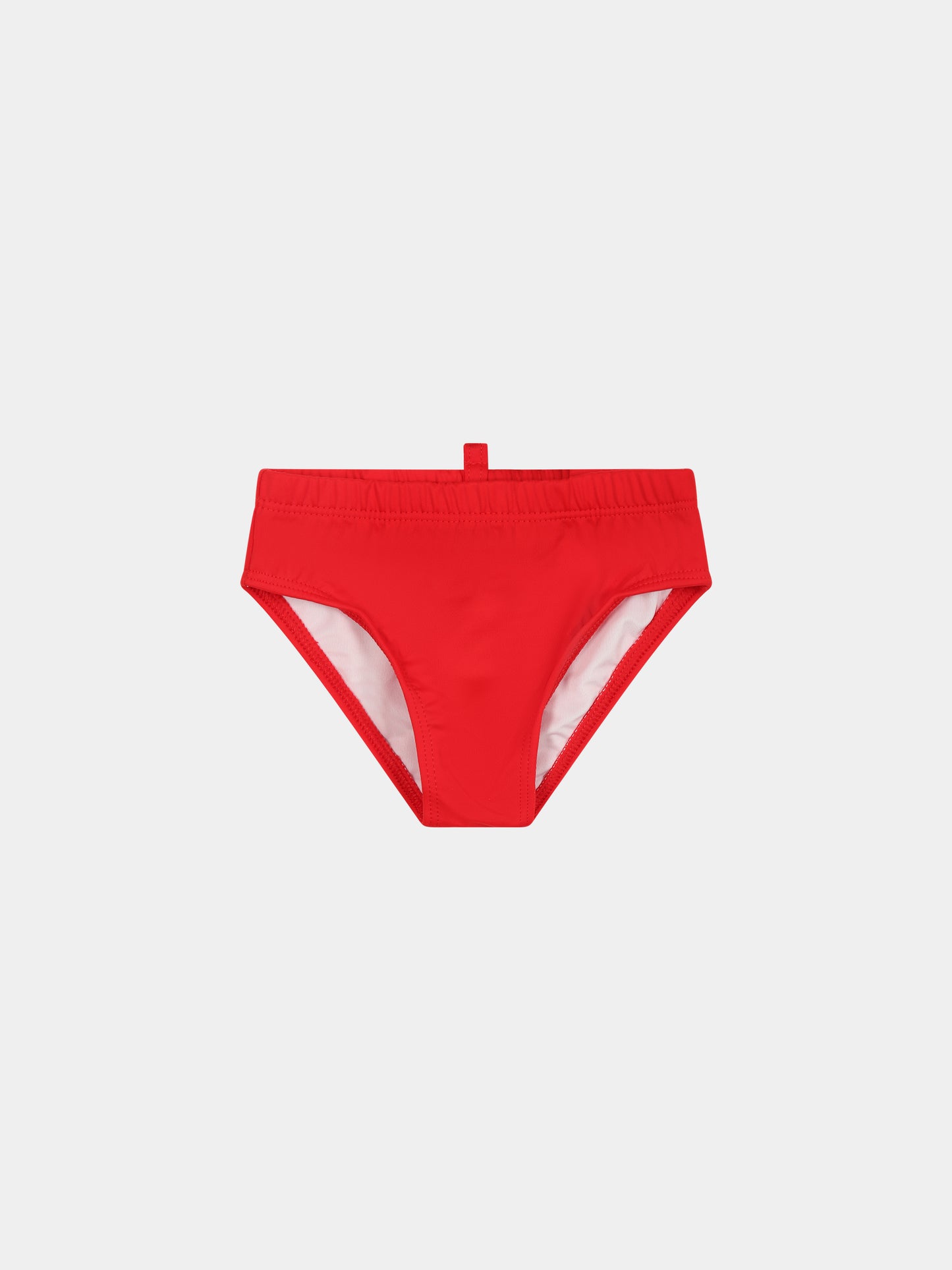 Slip-mare rosso per bambino con logo,Dsquared2,DQ1785 D0A4F DQ413