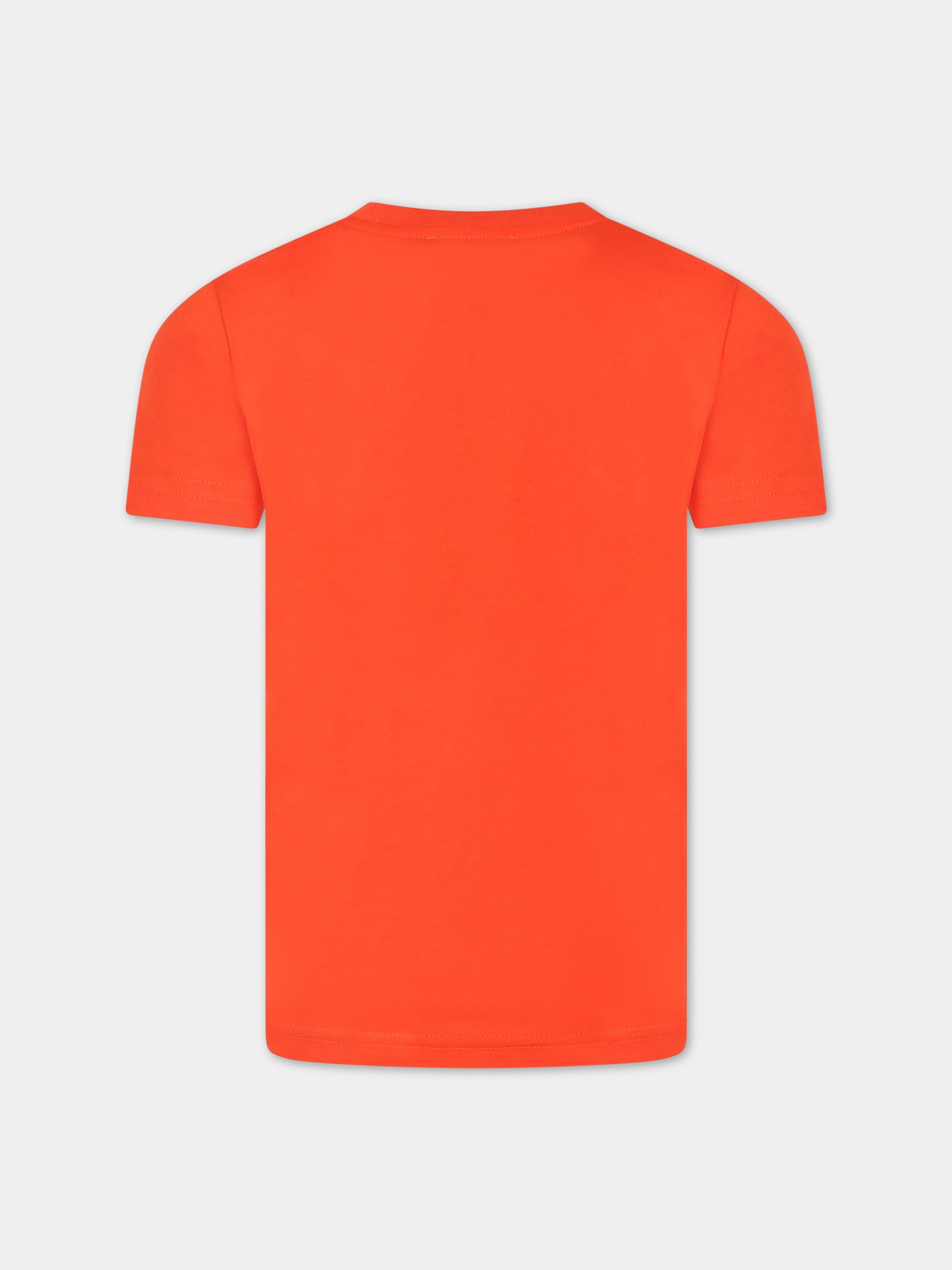 T-shirt rossa per bambino con logo,Dsquared2,DQ1359 D00MV DQ221