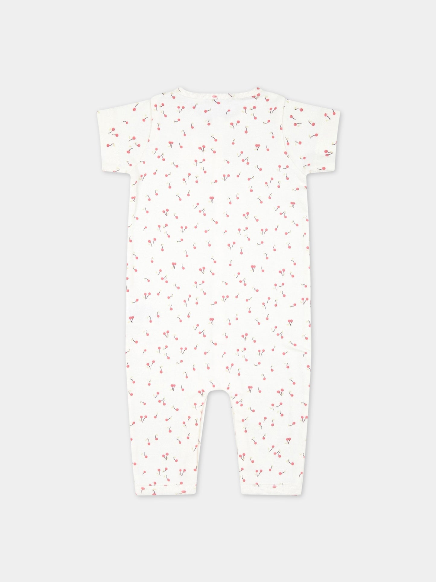 Tutina avorio per neonata con ciliegie,Bonpoint,S03XOVK00050 622C