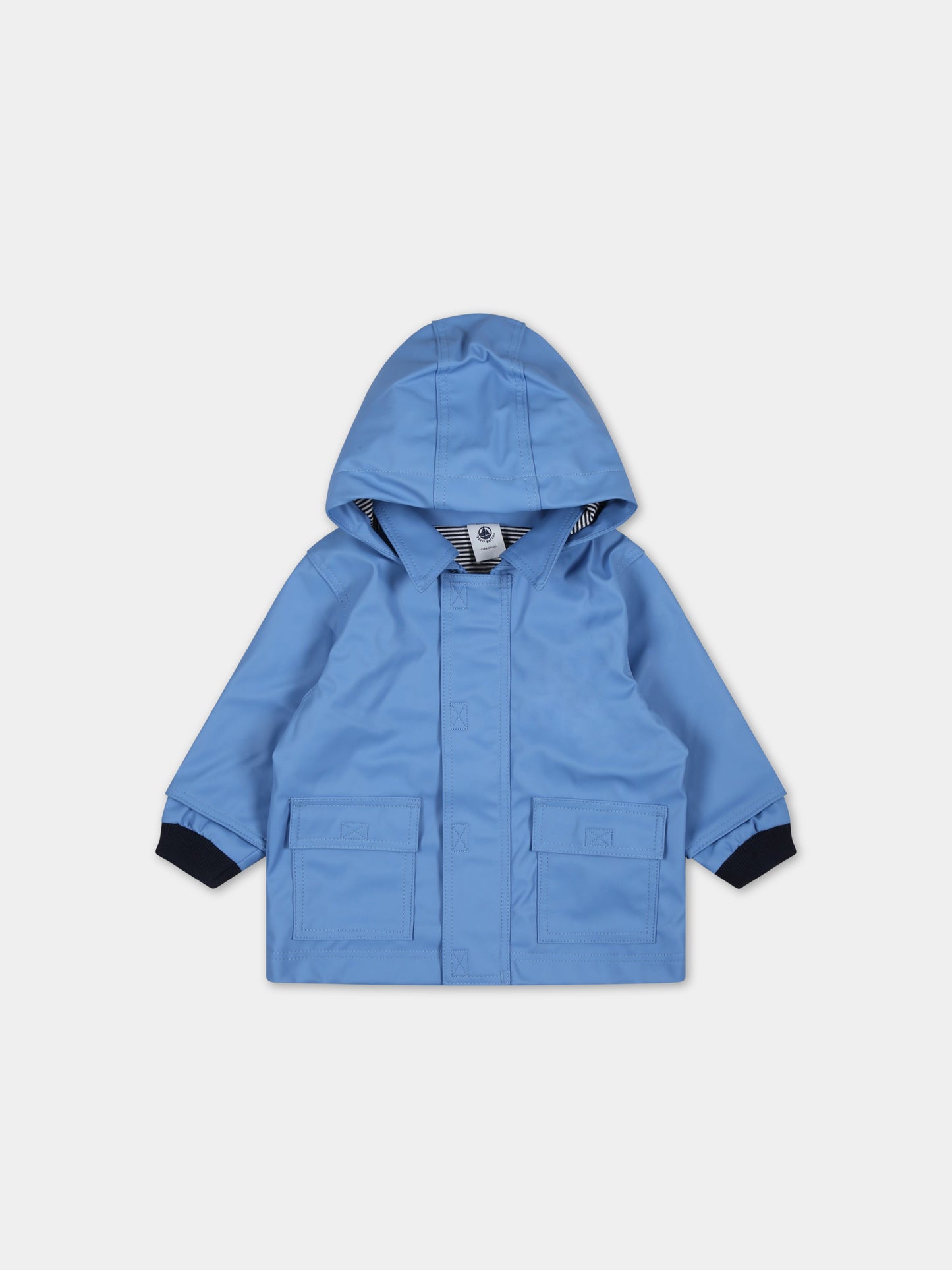 Impermeabile celeste per neonato,Petit Bateau,A072V EDNA