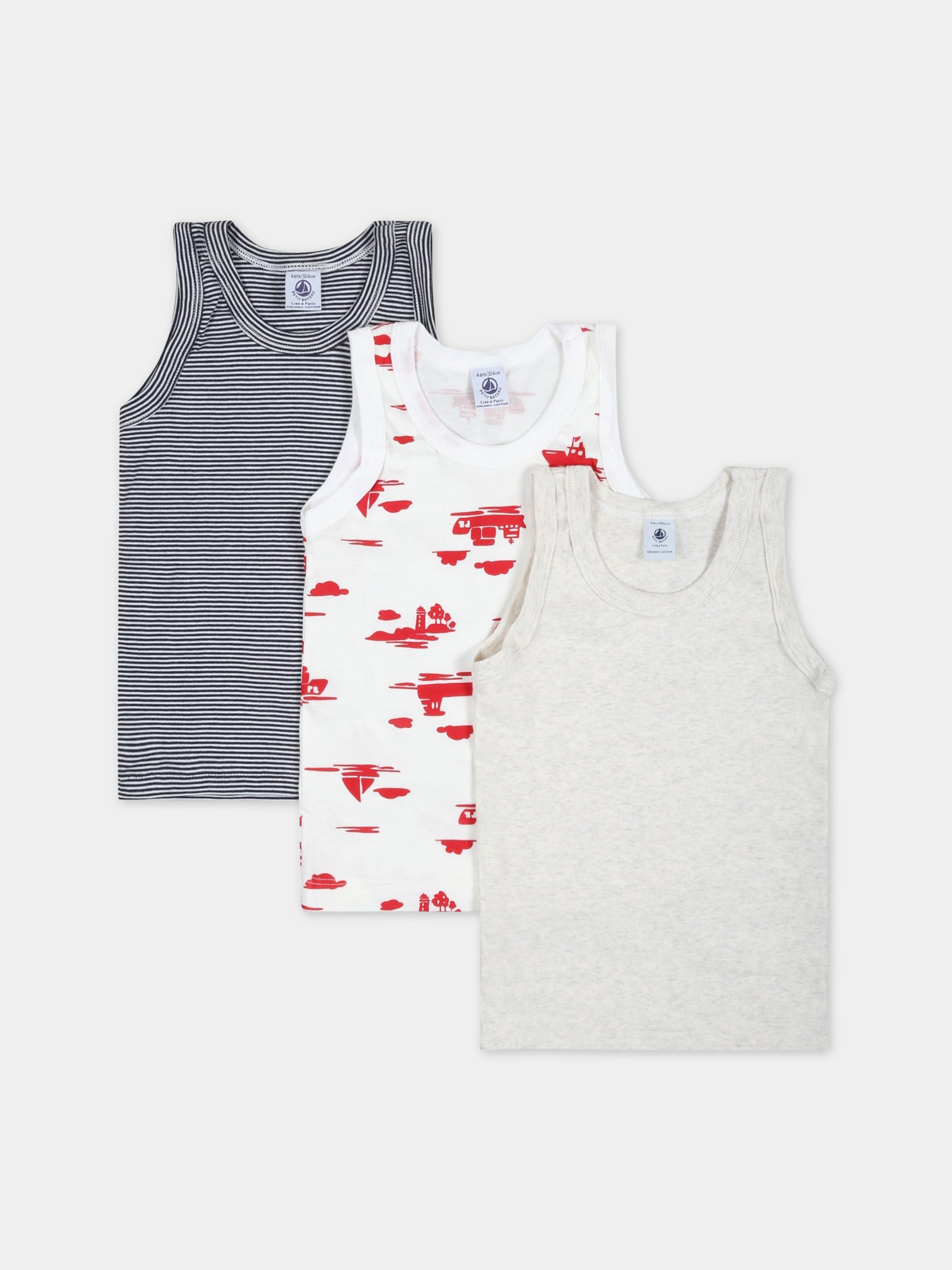 Set multicolor per bambino con disegni,Petit Bateau,A072Y VARIANTE 1