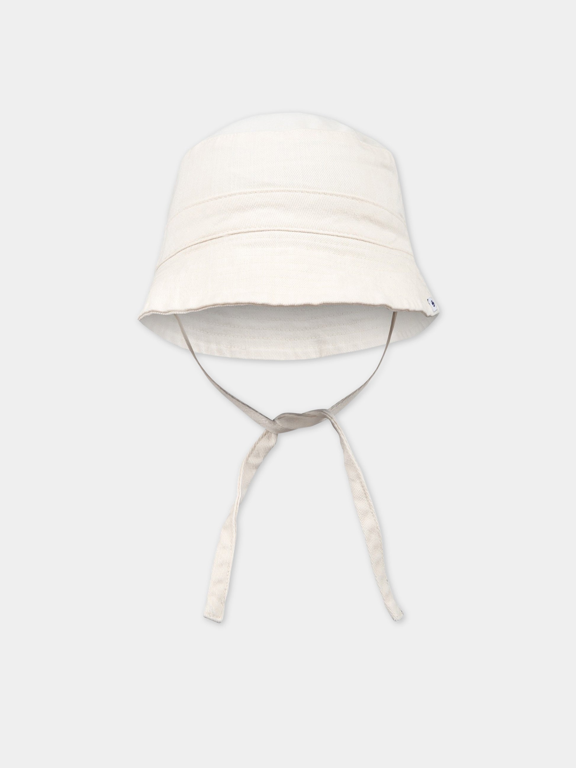 Cappello avorio per neonati con logo,Petit Bateau,A06RG AVALANCHE