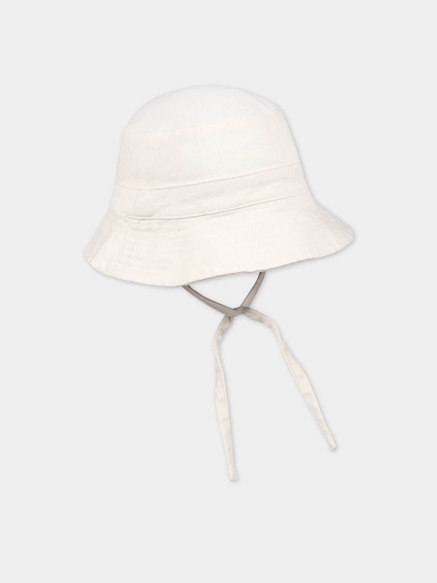 Cappello avorio per neonati con logo,Petit Bateau,A06RG AVALANCHE