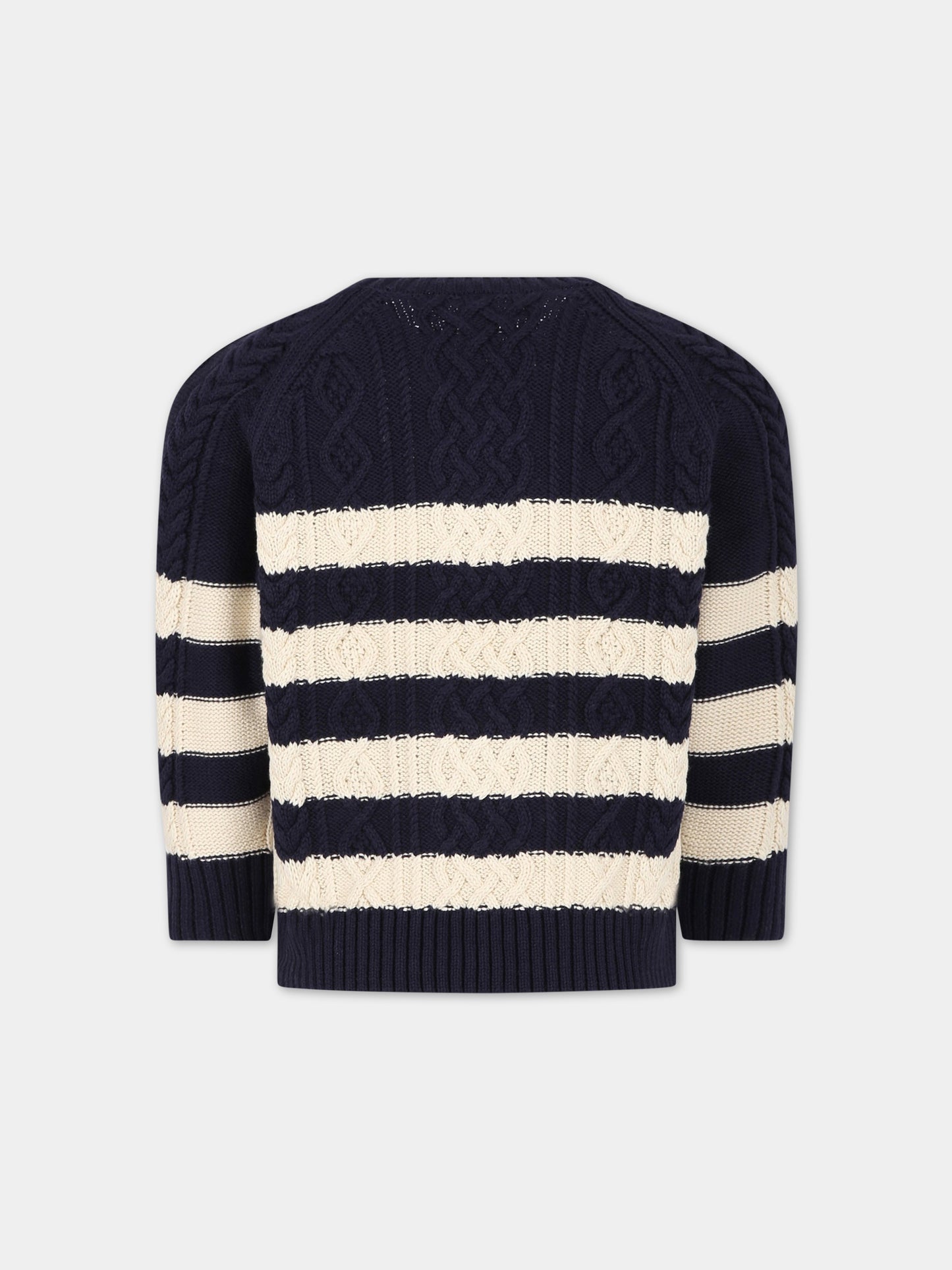 Maglione multicolor per bambino,Petit Bateau,A07M1 SMOKING/AVALANCHE