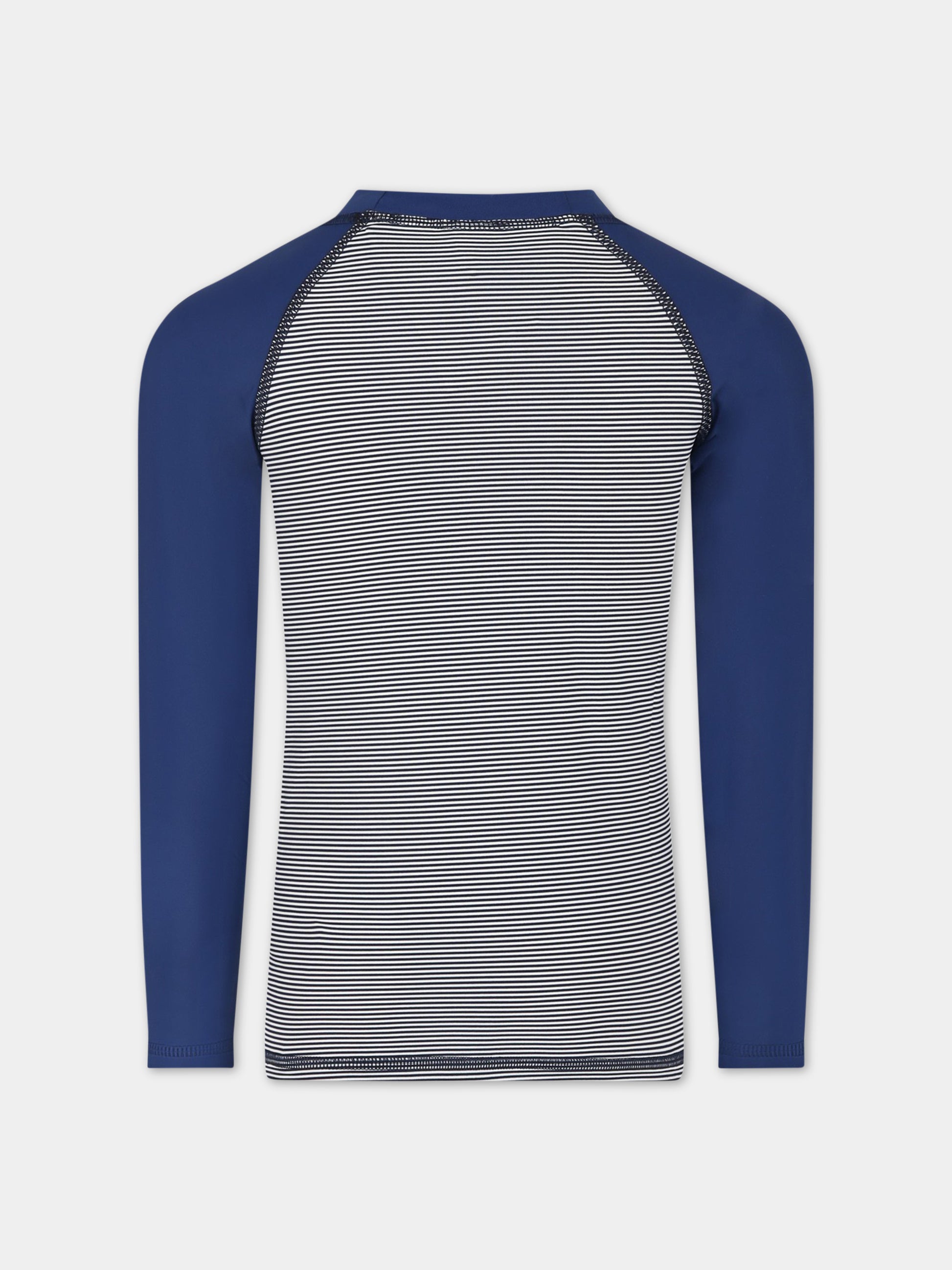 T-shirt multicolor per bambino con logo,Petit Bateau,A06Q0 MEDIEVAL/MARSHMALLOW