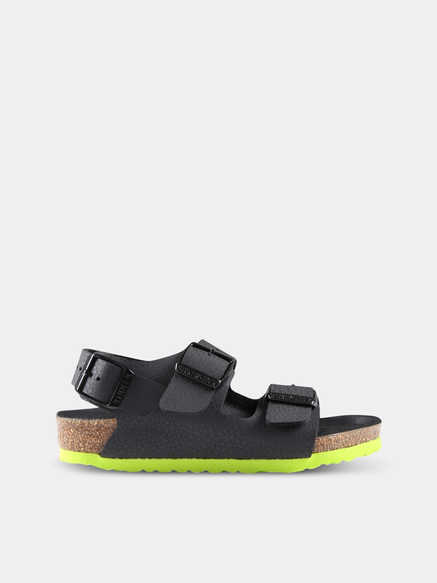 Sandali neri  Milano  per bambino con suola verde,Birkenstock,1022129