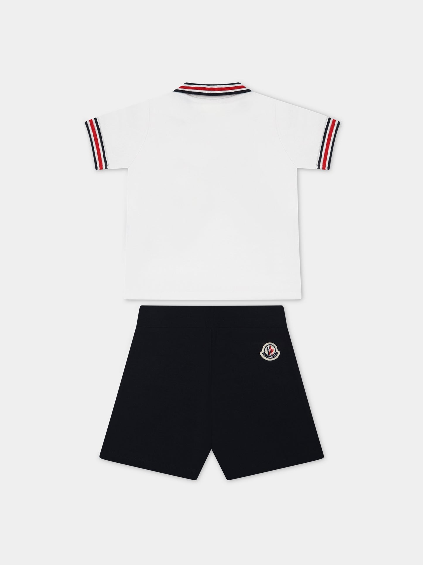 Completo multicolor per neonato con logo,Moncler Kids,951 8M00028 8496F 002