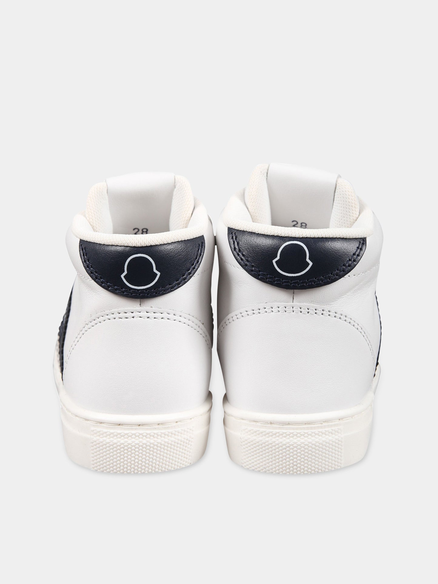Sneakers bianche per bambino con logo,Moncler Kids,954 4M00040 M2969 P07