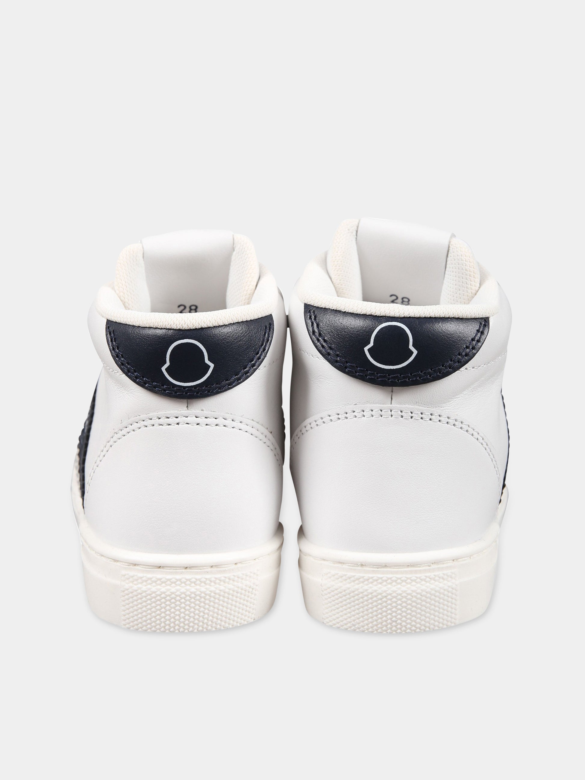 Sneakers bianche per bambino con logo,Moncler Kids,954 4M00040 M2969 P07