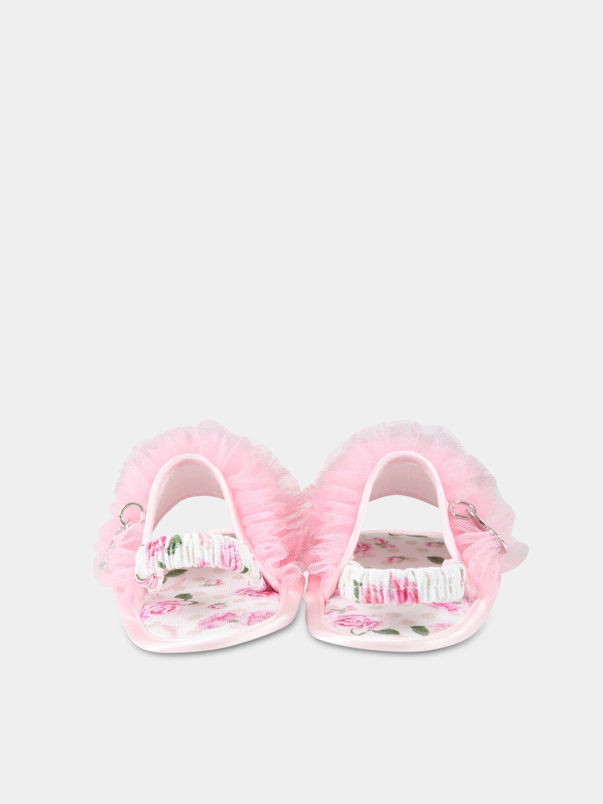 Sandali rosa per neonata,Monnalisa,39A004 T9945 0090