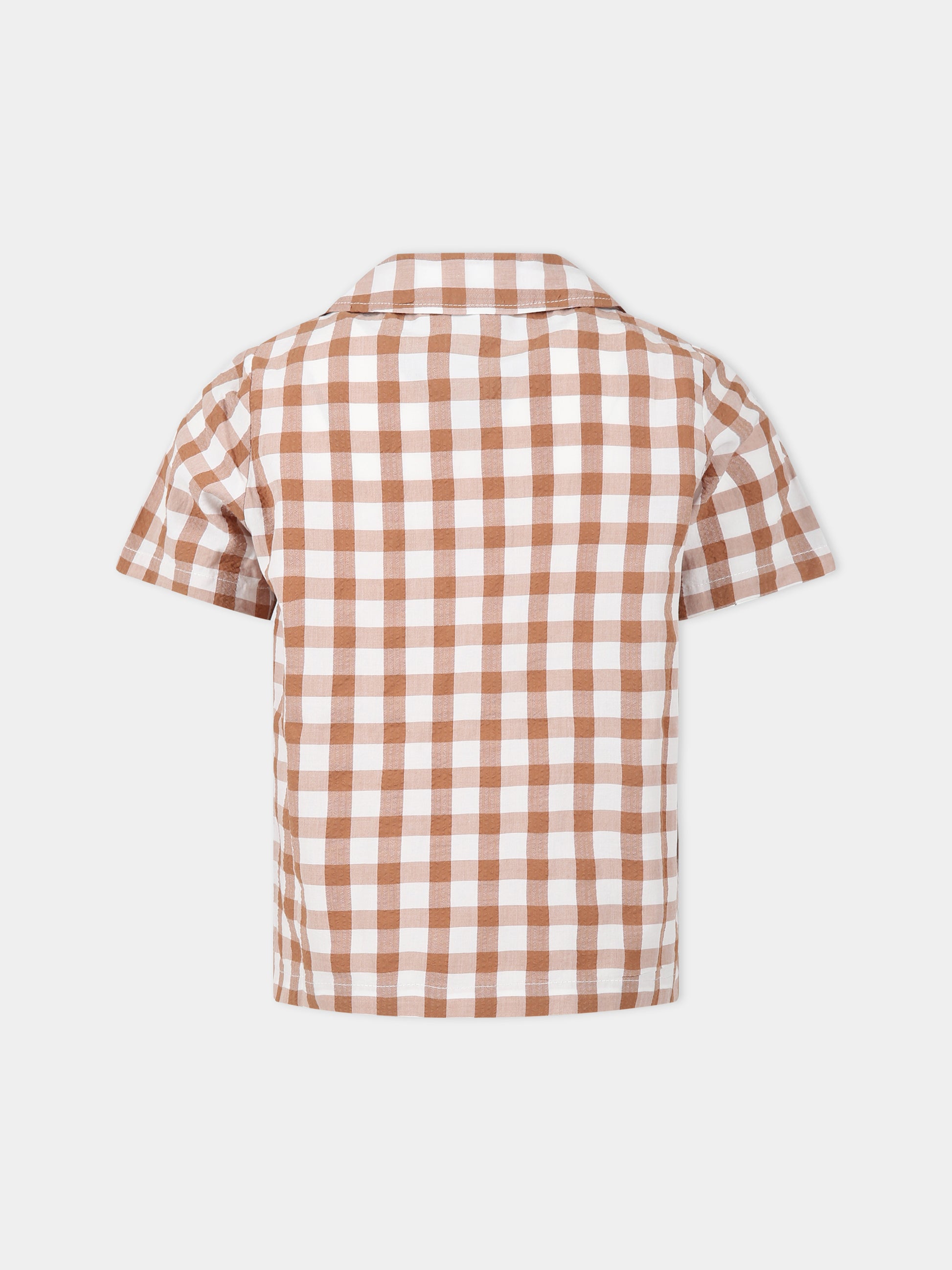 Camicia marrone per bambino,Zhoe & Tobiah,SEQ4 116