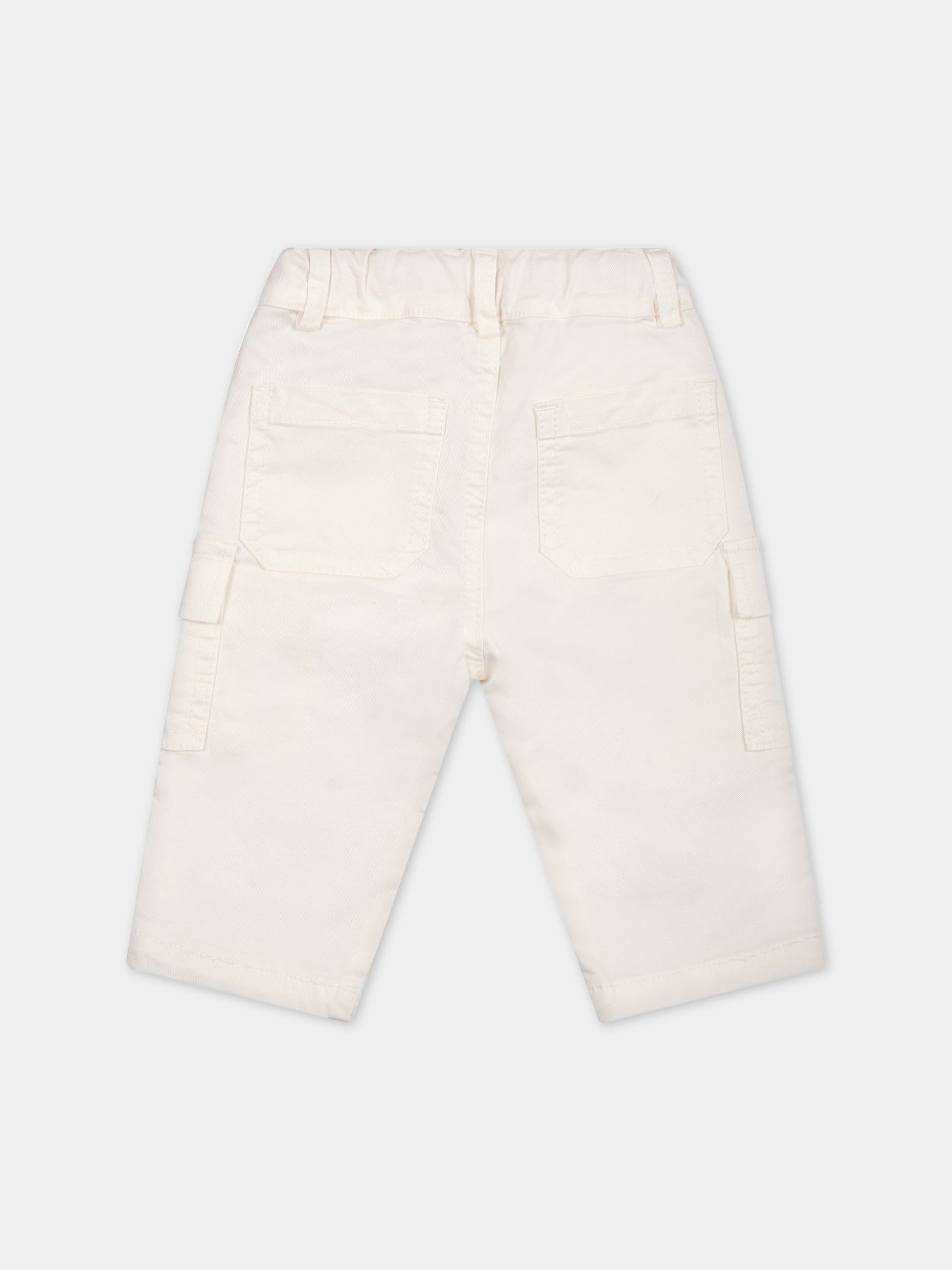Pantaloni casual bianco per neonato,Zhoe & Tobiah,JPS8 1