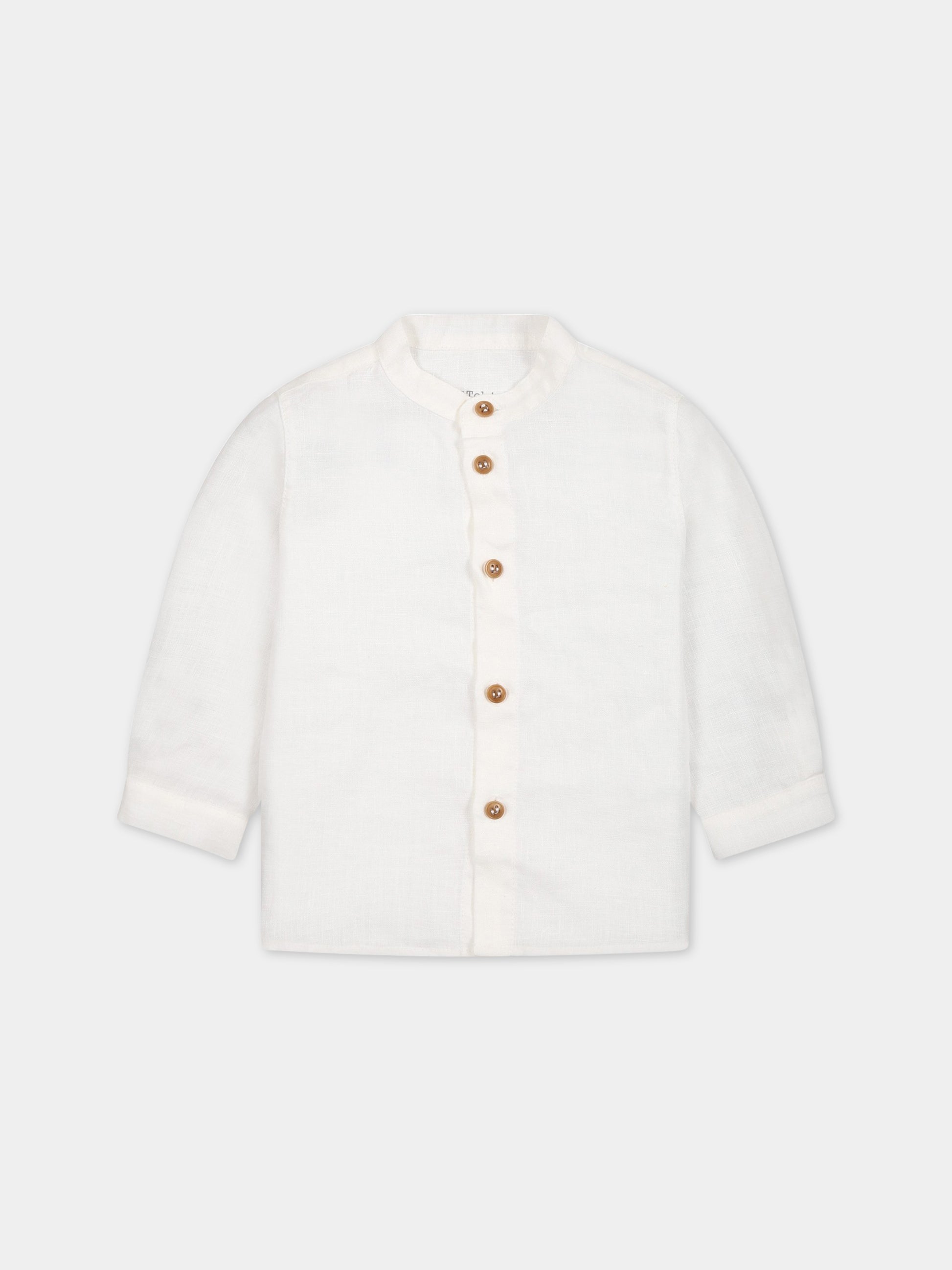 Camicia bianca per neonato,Zhoe & Tobiah,LIN3 1