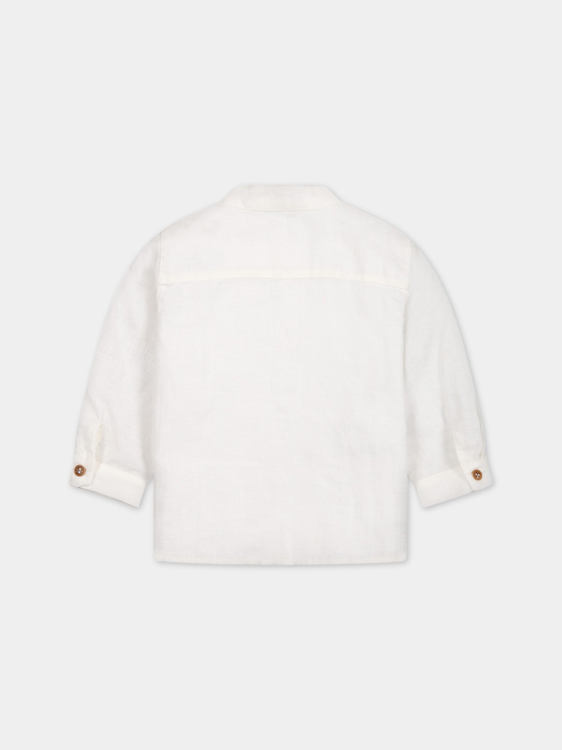 Camicia bianca per neonato,Zhoe & Tobiah,LIN3 1