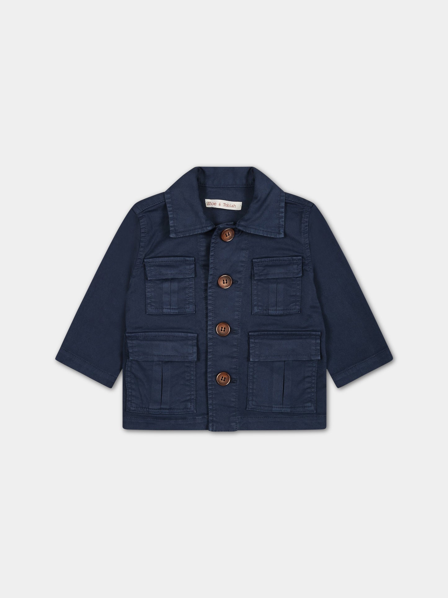 Giubbotto blu per neonato,Zhoe & Tobiah,JPS12 11