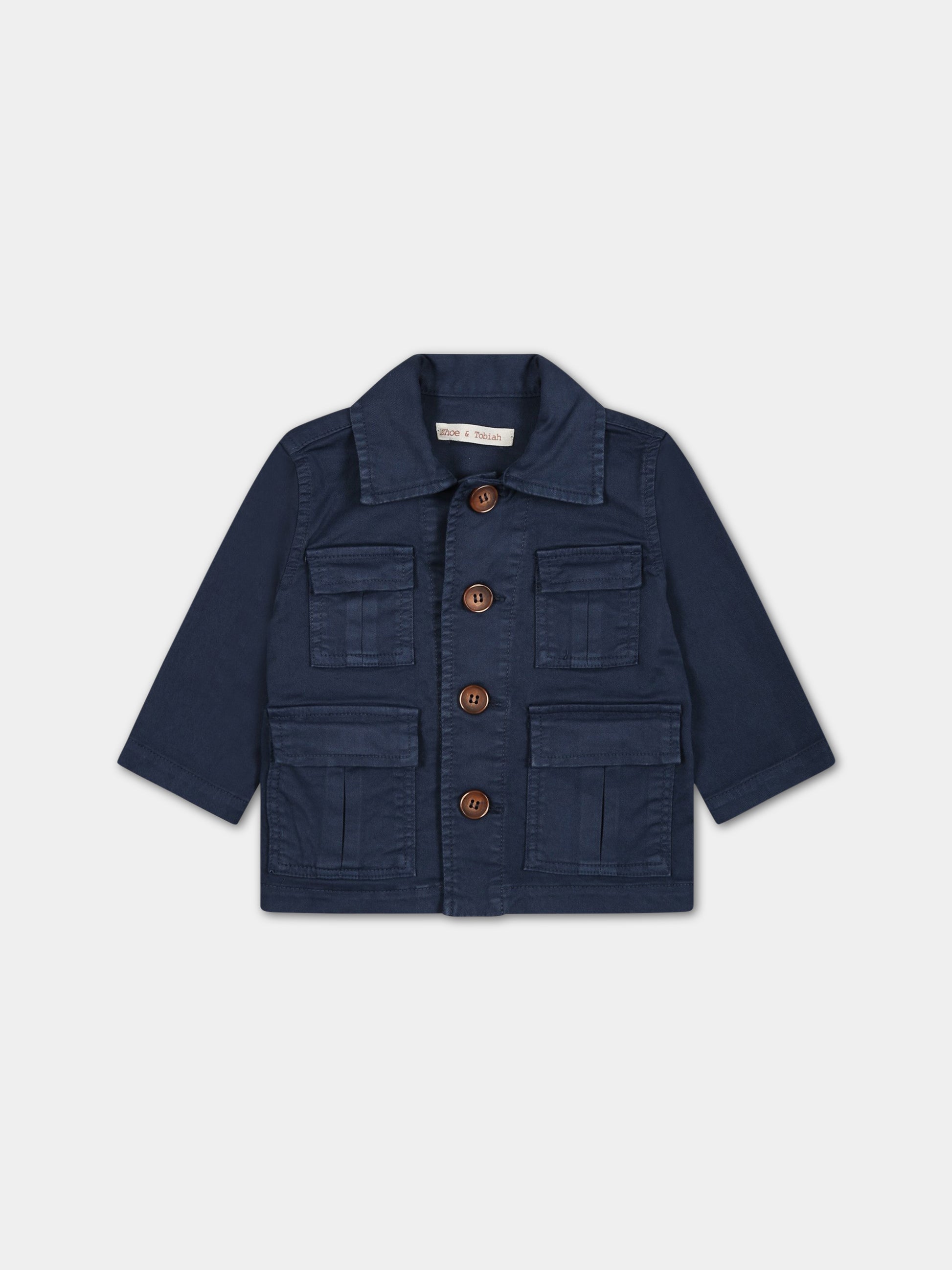 Giubbotto blu per neonato,Zhoe & Tobiah,JPS12 11