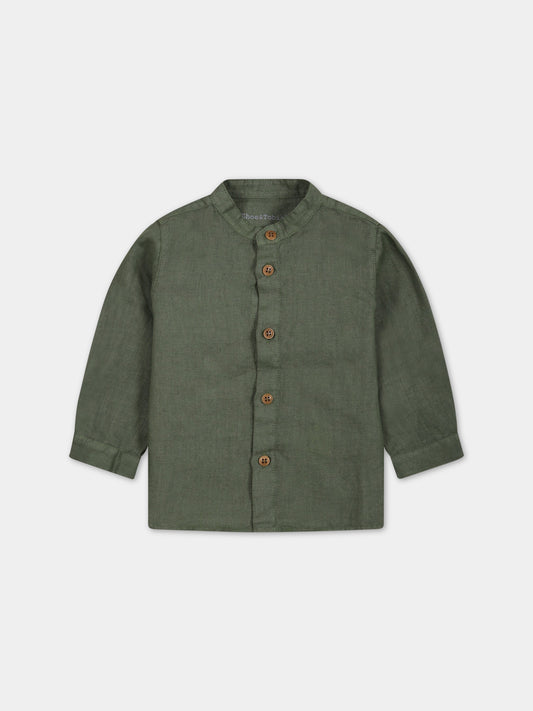 Camicia verde per neonato,Zhoe & Tobiah,LIN3 354