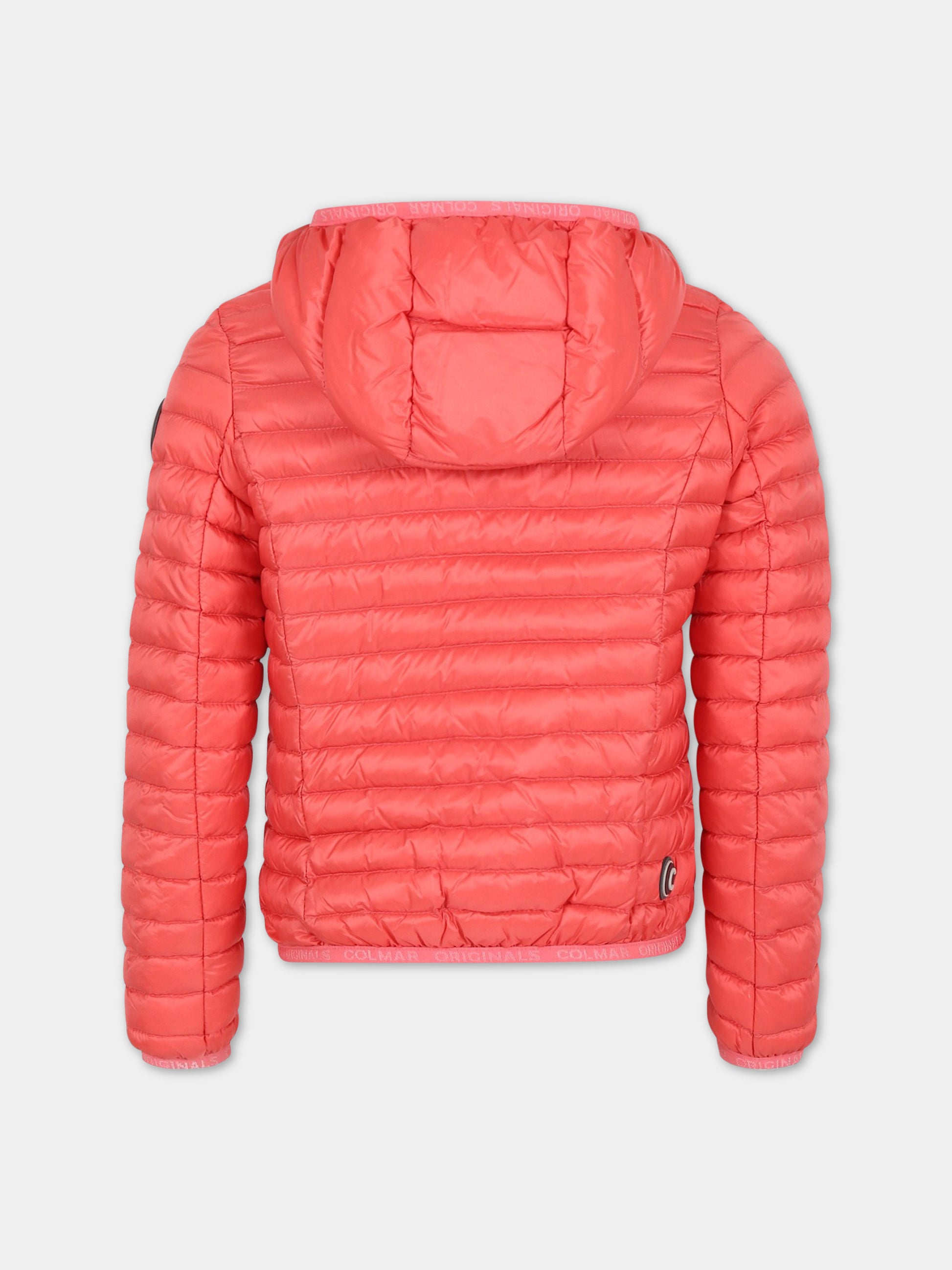 Piumino fucsia per bambina con logo,Colmar Originals Kids,3490U 9VX 267