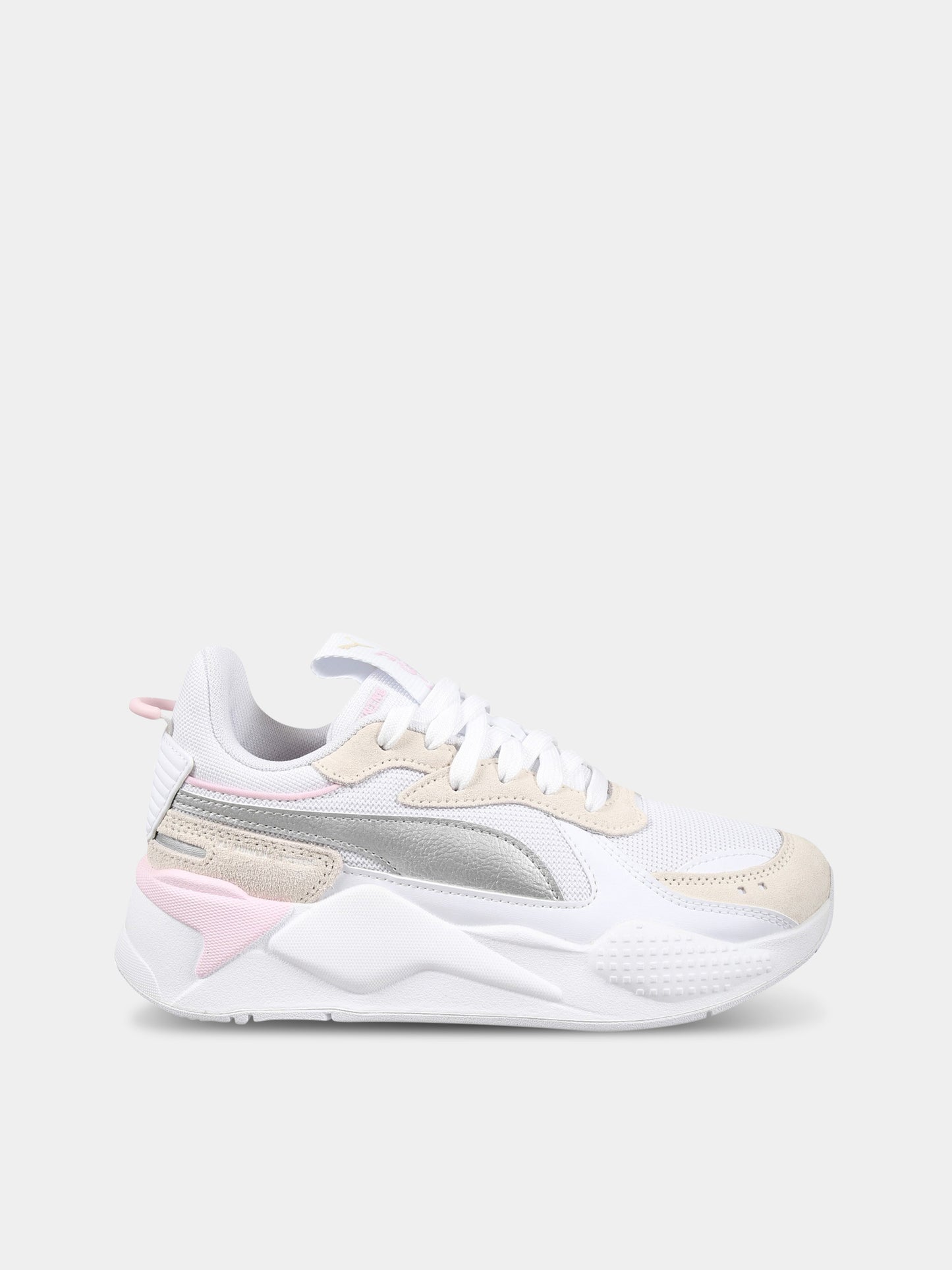 Sneakers bianche per bambina con logo,Puma,PU391984 391984 01