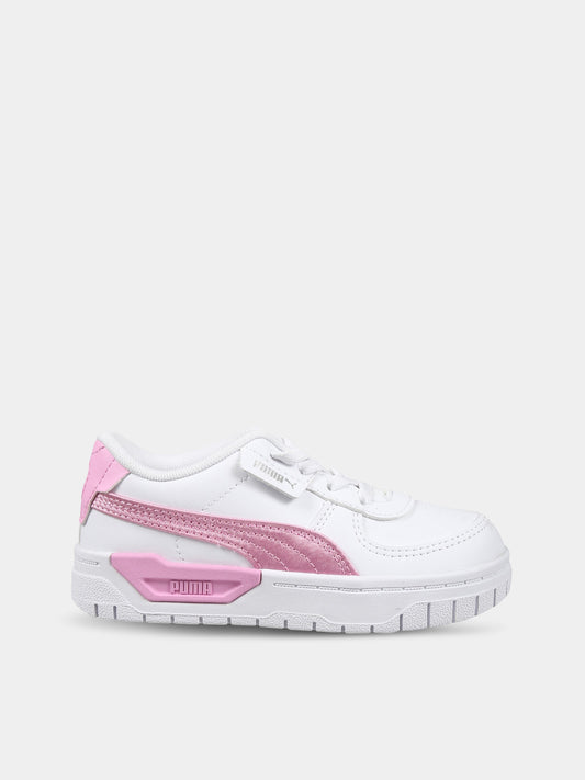 Sneakers bianche per bambina con logo,Puma,PU386075 386075 03