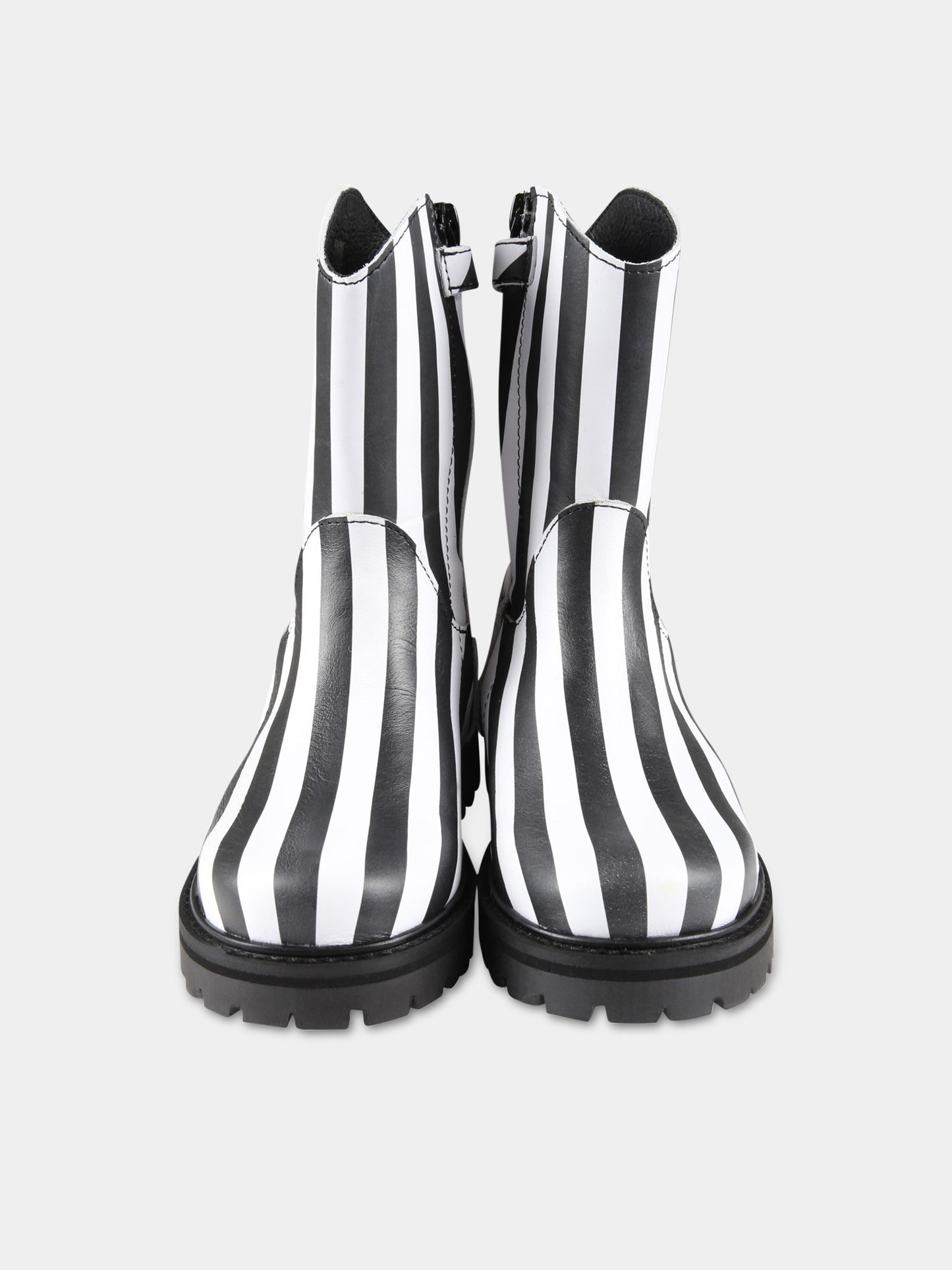 Stivali multicolor per bambina,Marques Almeida,SS23COREAC0188LTH BLACK/WHITE