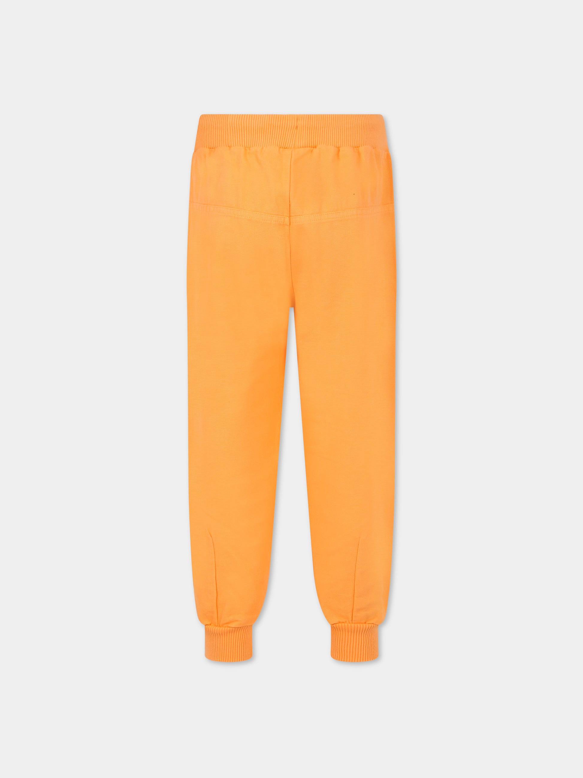 Pantaloni arancione per bambini con patch,Raquette,SCA 010 82