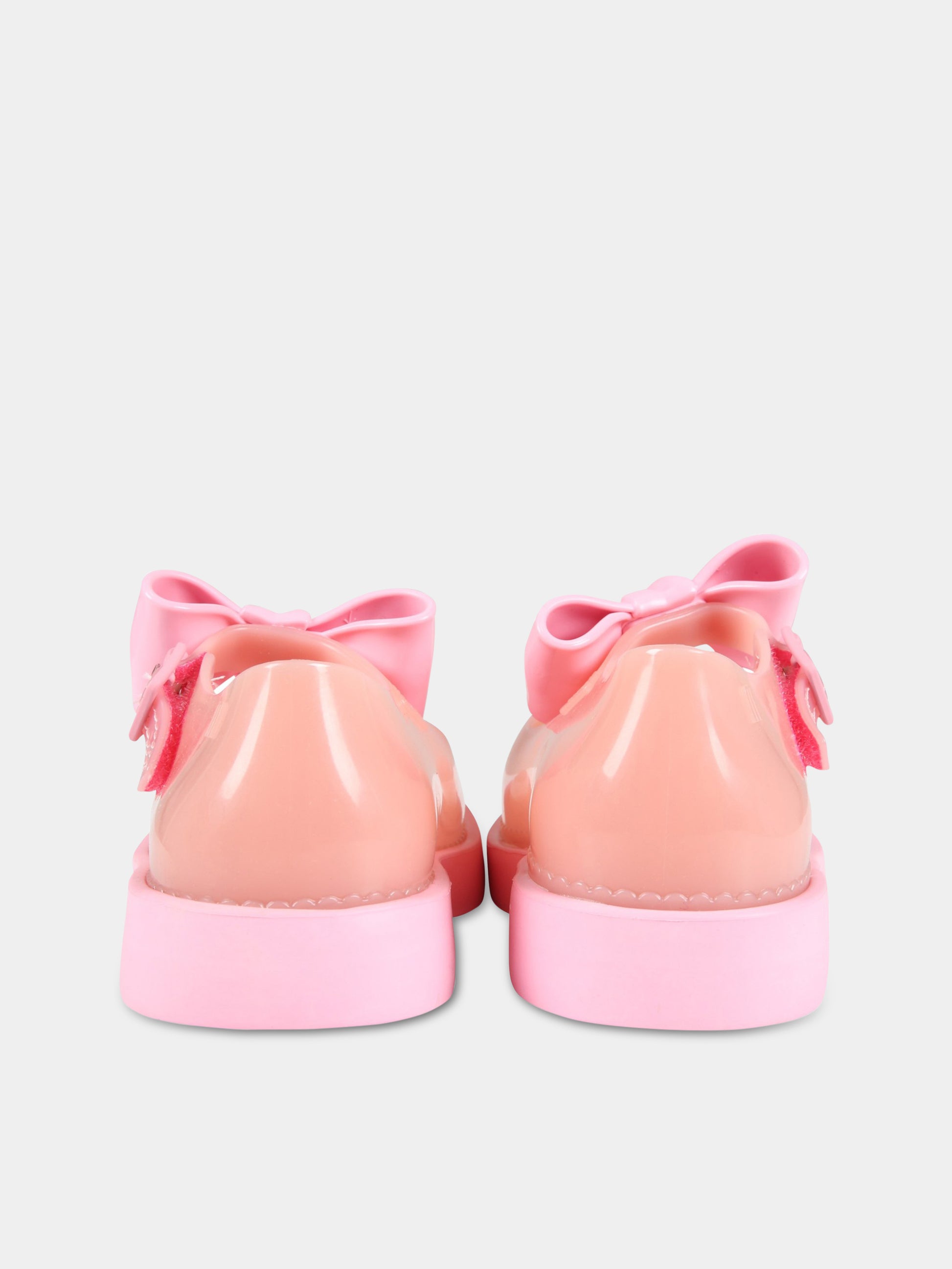 Ballerine rosa per bambina con fiocco,Mini Melissa,33412 51311